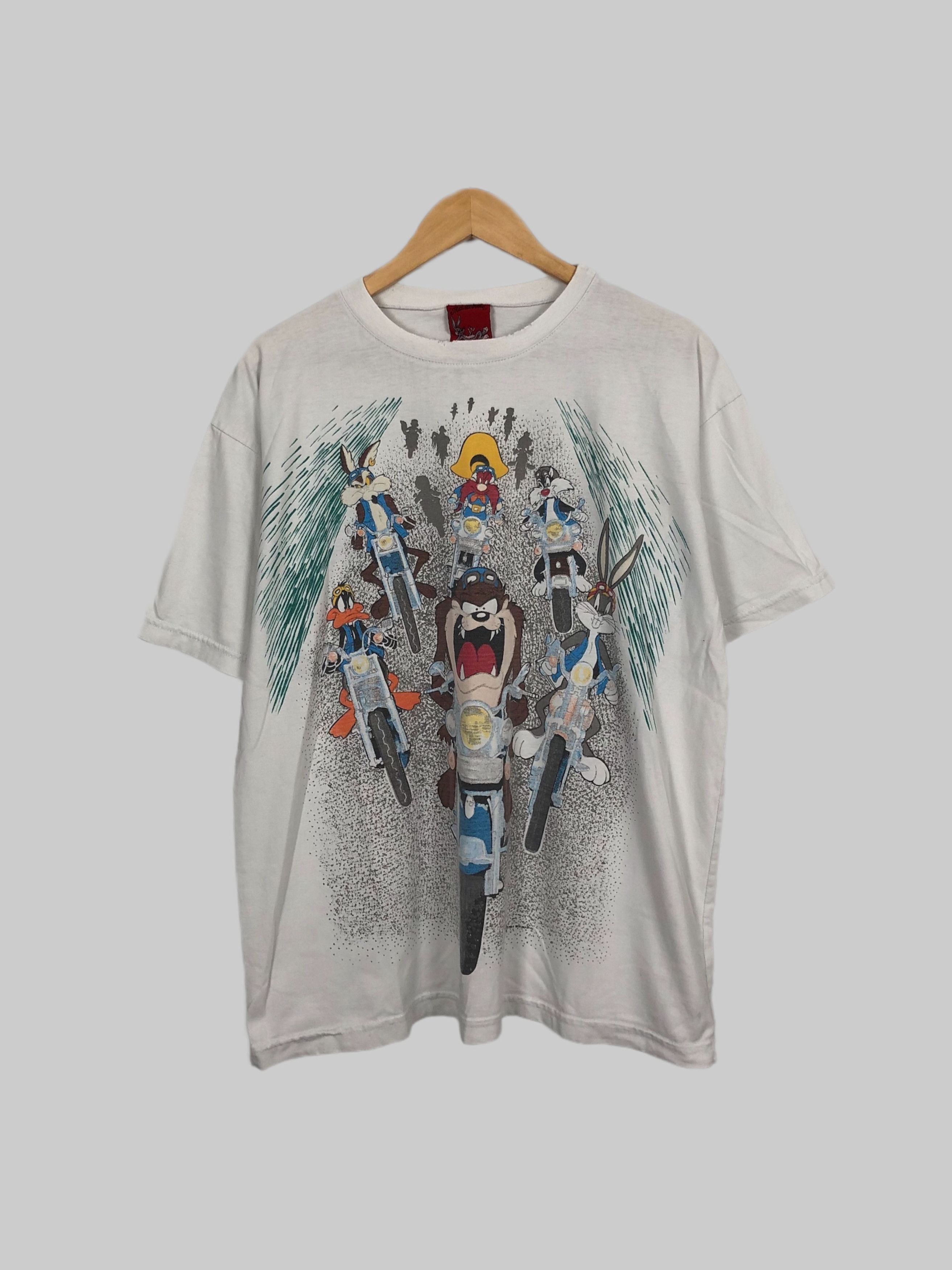 Cartoon Network Vintage 1994 Taz Tazmanian Devil Bugs Bunny Elmer Coyote Size US L / EU 52-54 / 3 - 1 Thumbnail