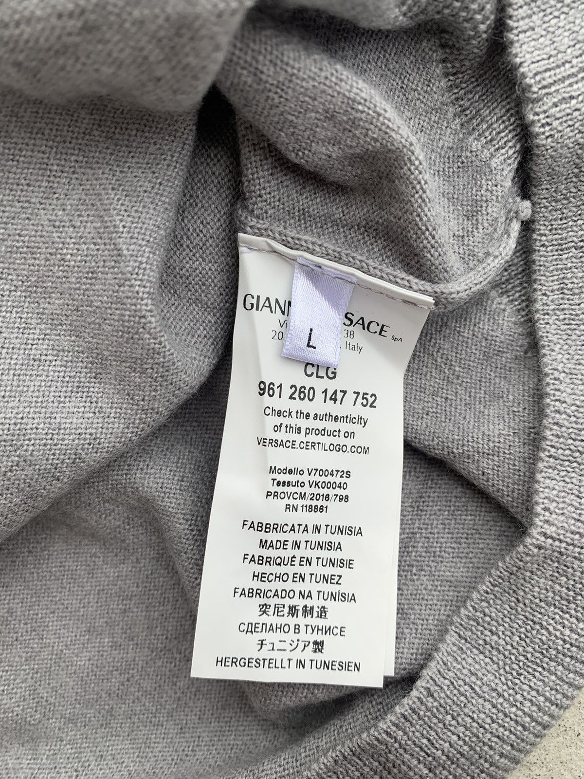 Versace Versace Collection Medusa Knit Sweater (L) BNWT Size US L / EU 52-54 / 3 - 10 Thumbnail