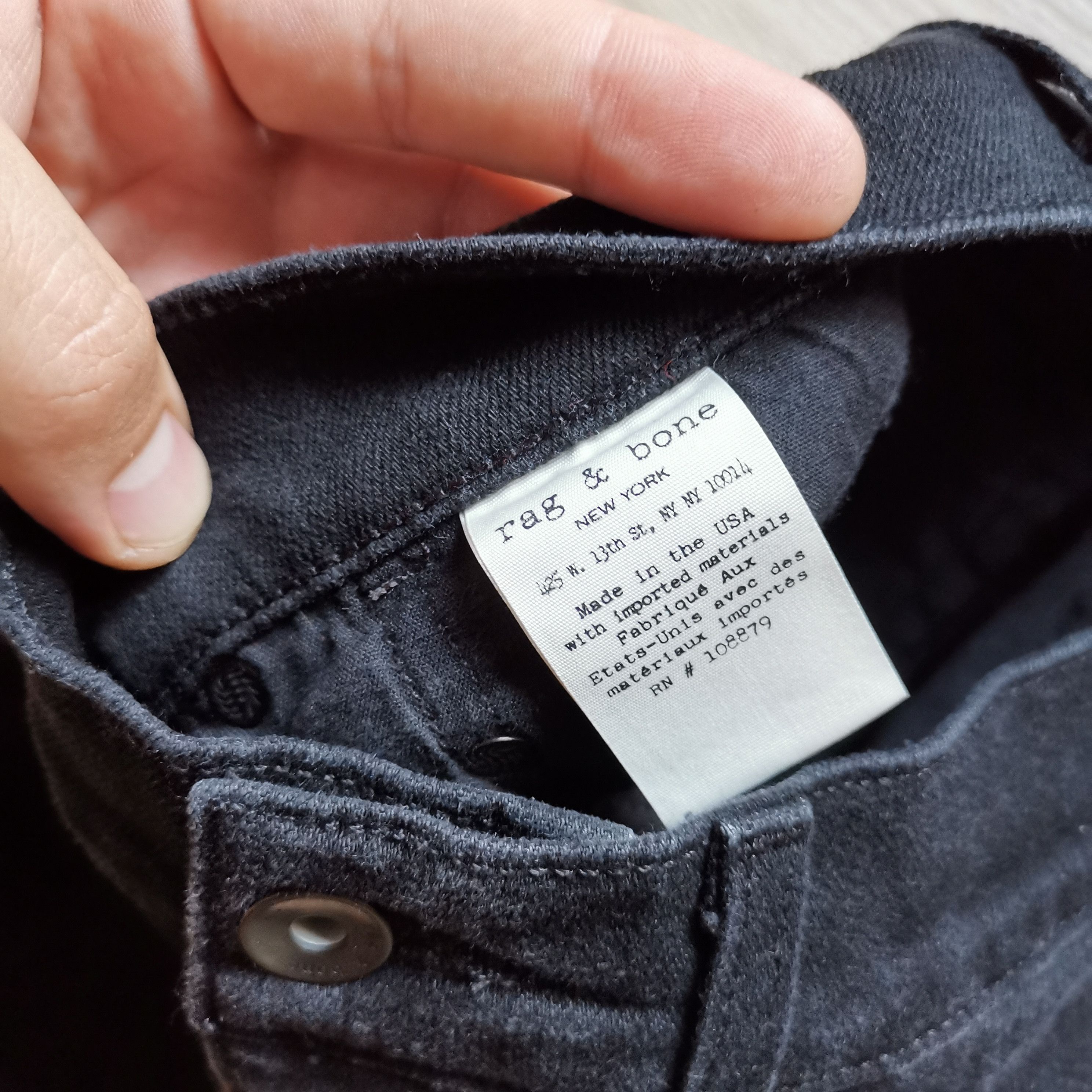 Rag & Bone Rag & bone new york denim jeans black made in usa Size US 28 / EU 44 - 10 Thumbnail