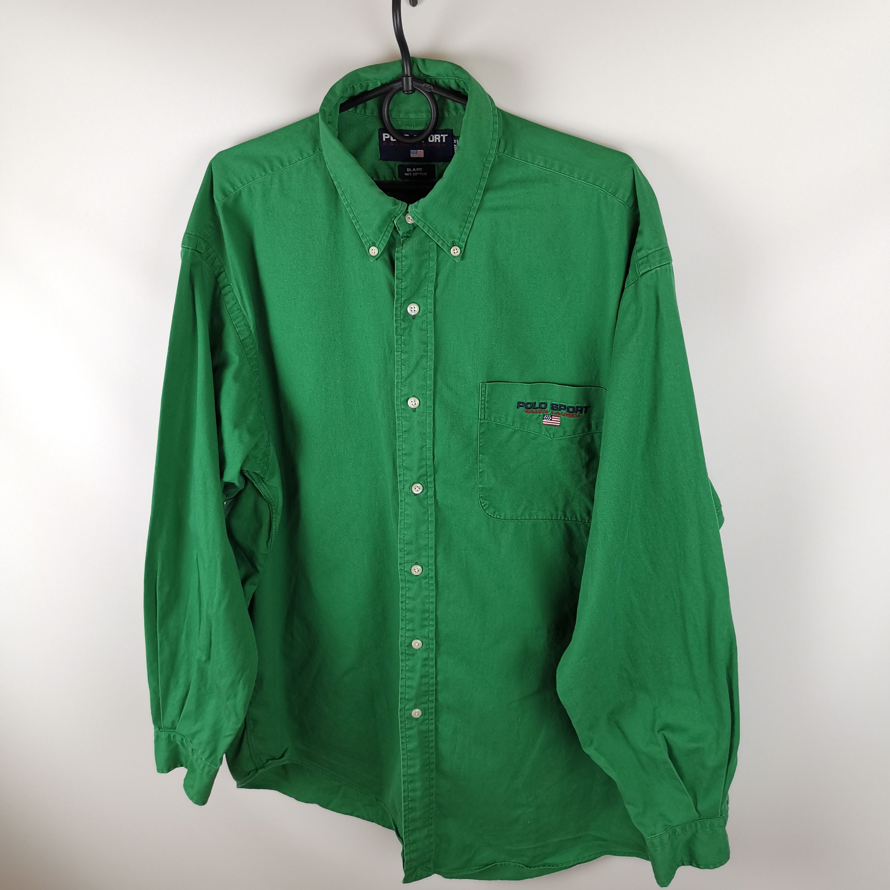 Ralph Lauren Sport Polo Sport Ralph Lauren vintage oversize green shirt Size US L / EU 52-54 / 3 - 2 Thumbnail