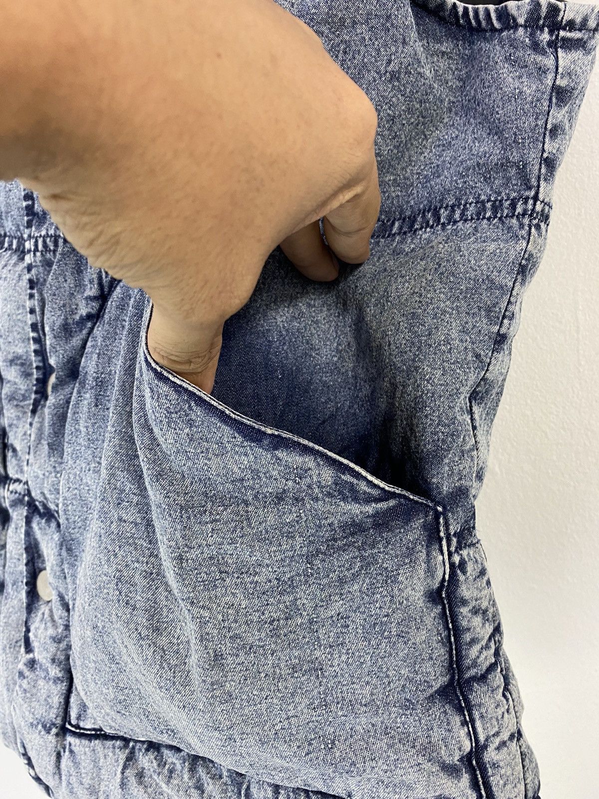 Japanese Brand 291295 Homme Puffer Vest Nice Faded Denim Design Size US M / EU 48-50 / 2 - 5 Thumbnail