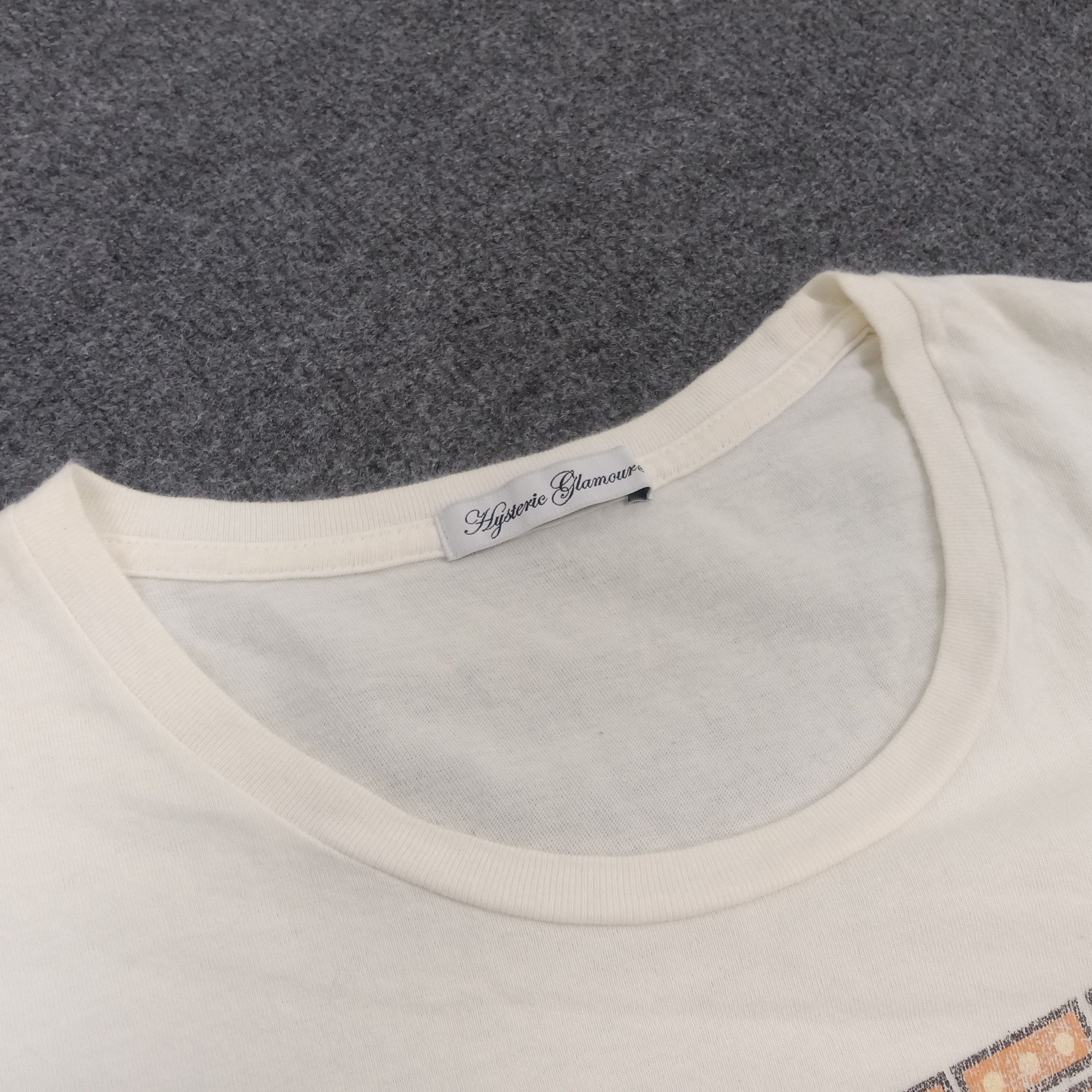 Hysteric Glamour × Japanese Brand × Vintage Hysteric Motel Japanese Brand Graphic Tshirt Size XS / US 0-2 / IT 36-38 - 5 Thumbnail