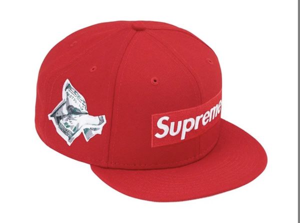 Supreme Supreme Money Box Logo New Era Fitted - 7 1/2 | Grailed