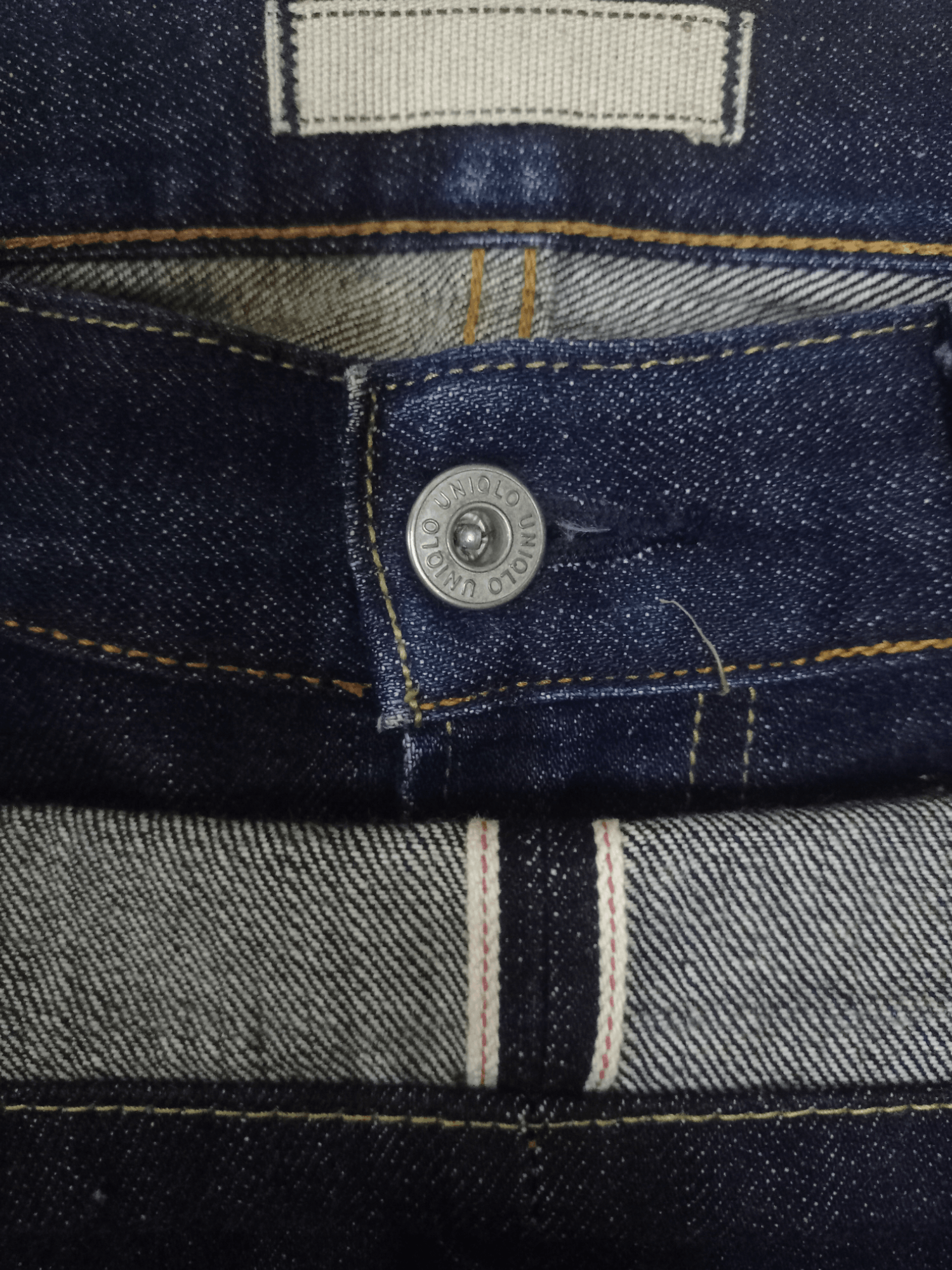 Japanese Brand × Uniqlo Vintage Uniqlo Selvedge Washed Blue Distressed Loose Jeans Size US 32 / EU 48 - 3 Thumbnail