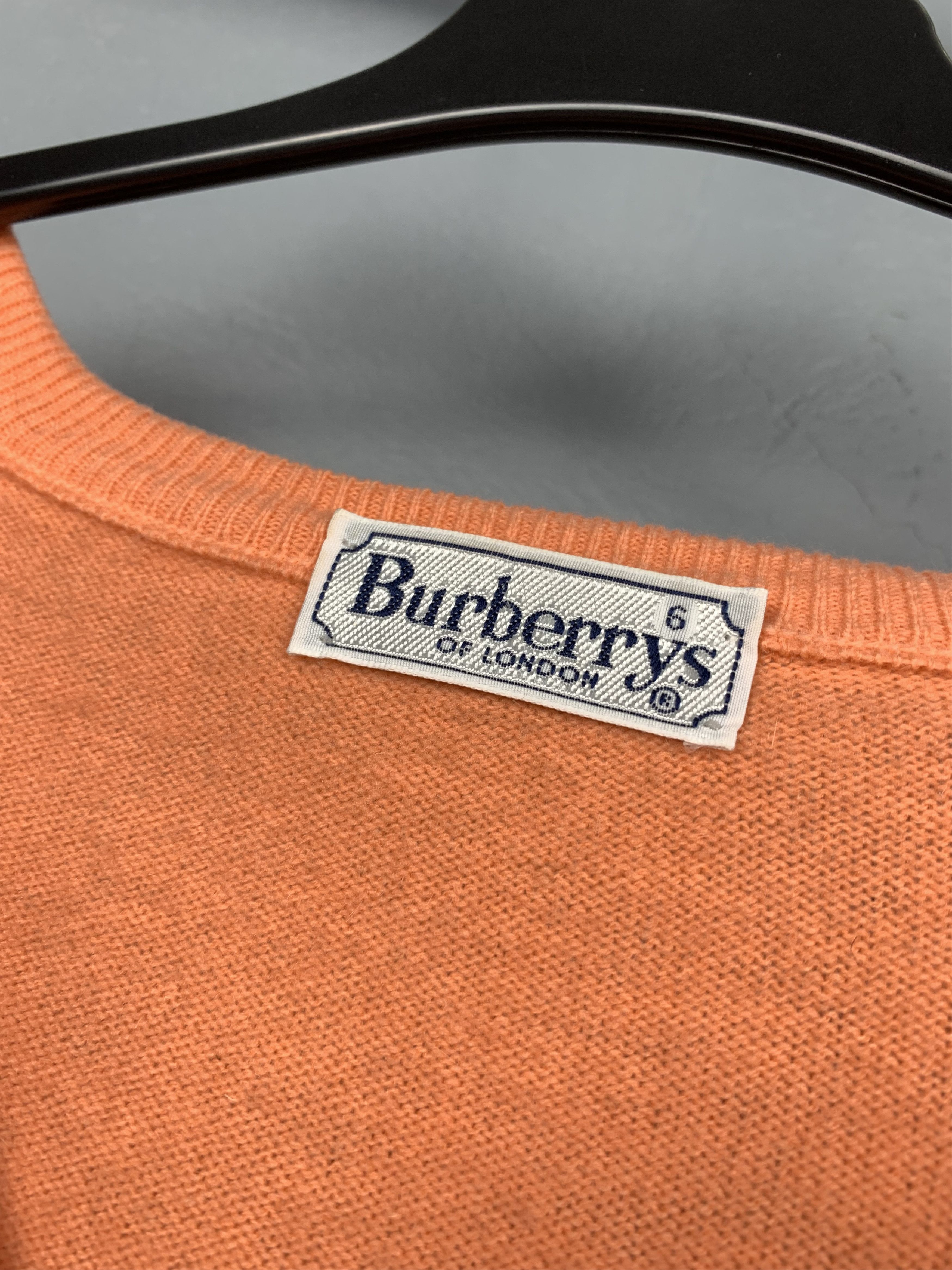 Burberry × Vintage Burberry's 90s Vintage Mens Wool Knit Vest Sweater Size US L / EU 52-54 / 3 - 4 Thumbnail