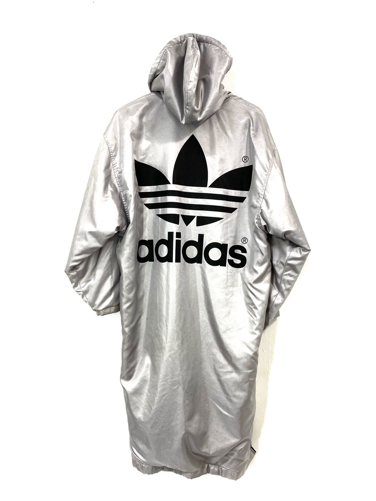 Adidas Vintage 90s Adidas Big Logo Jacket With Hoodie HipHop Style Size US M / EU 48-50 / 2 - 1 Thumbnail