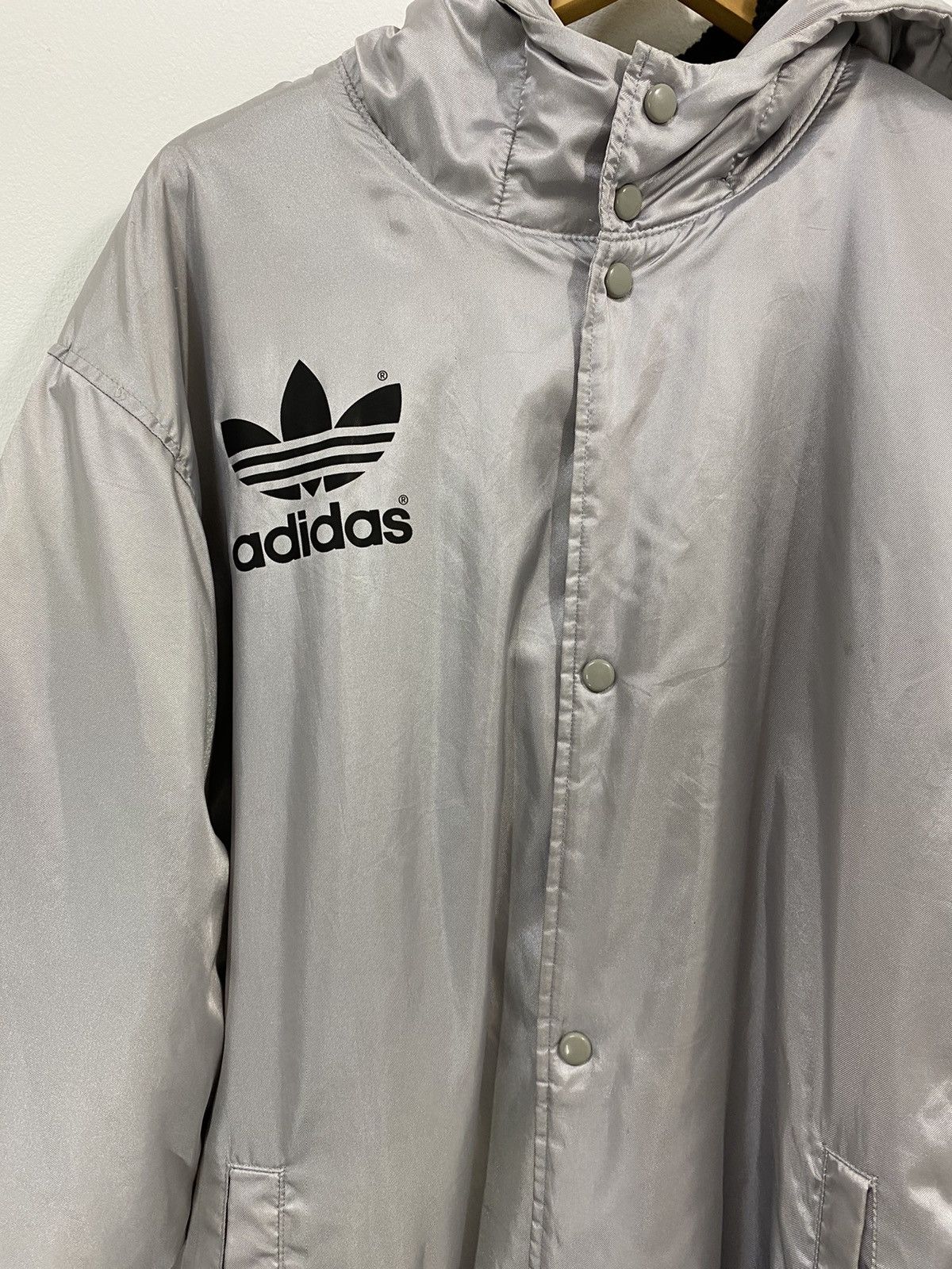 Adidas Vintage 90s Adidas Big Logo Jacket With Hoodie HipHop Style Size US M / EU 48-50 / 2 - 4 Thumbnail