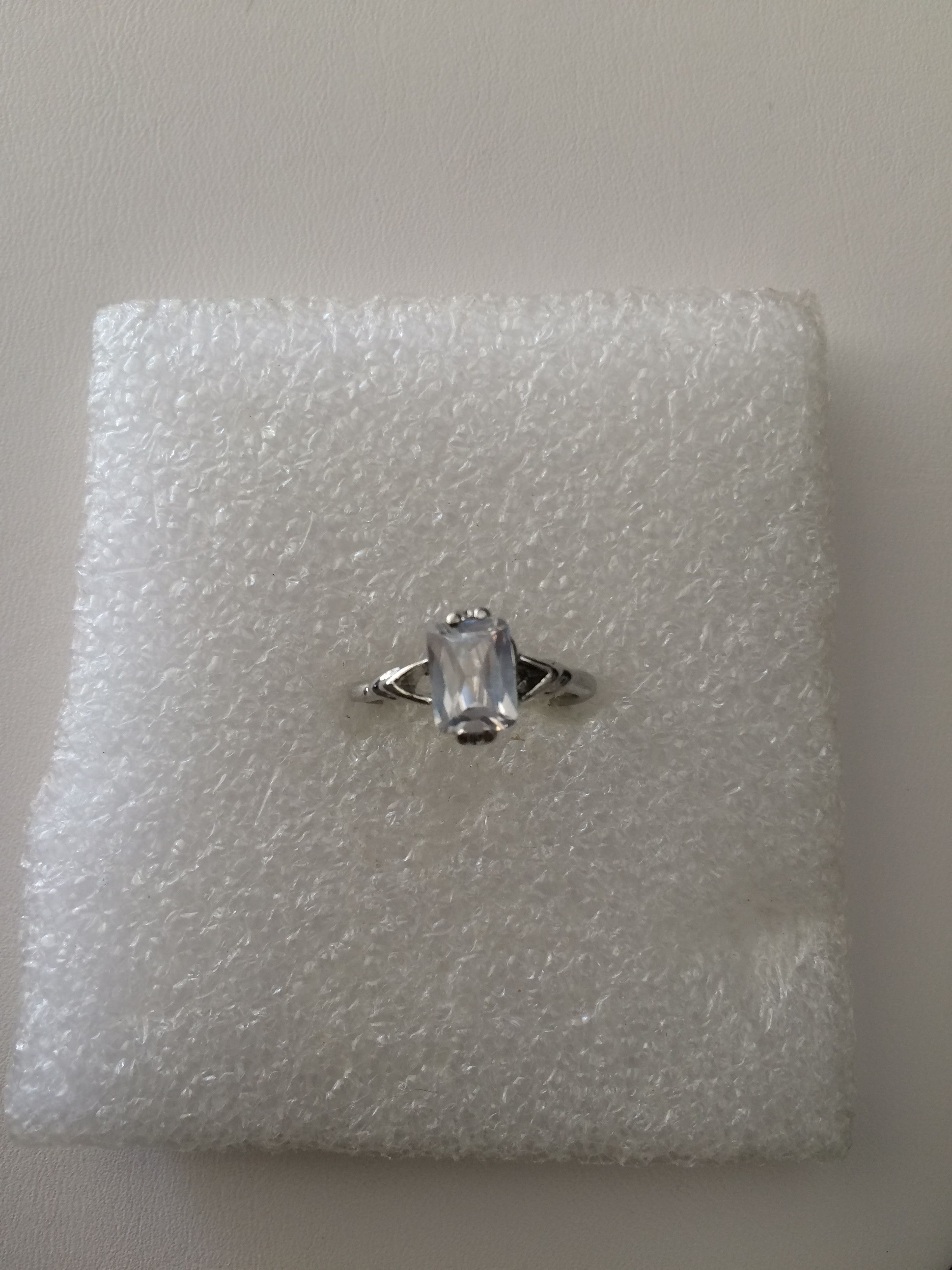Jewelry Clear CZ Ring - Size 5.25 Size ONE SIZE - 1 Thumbnail
