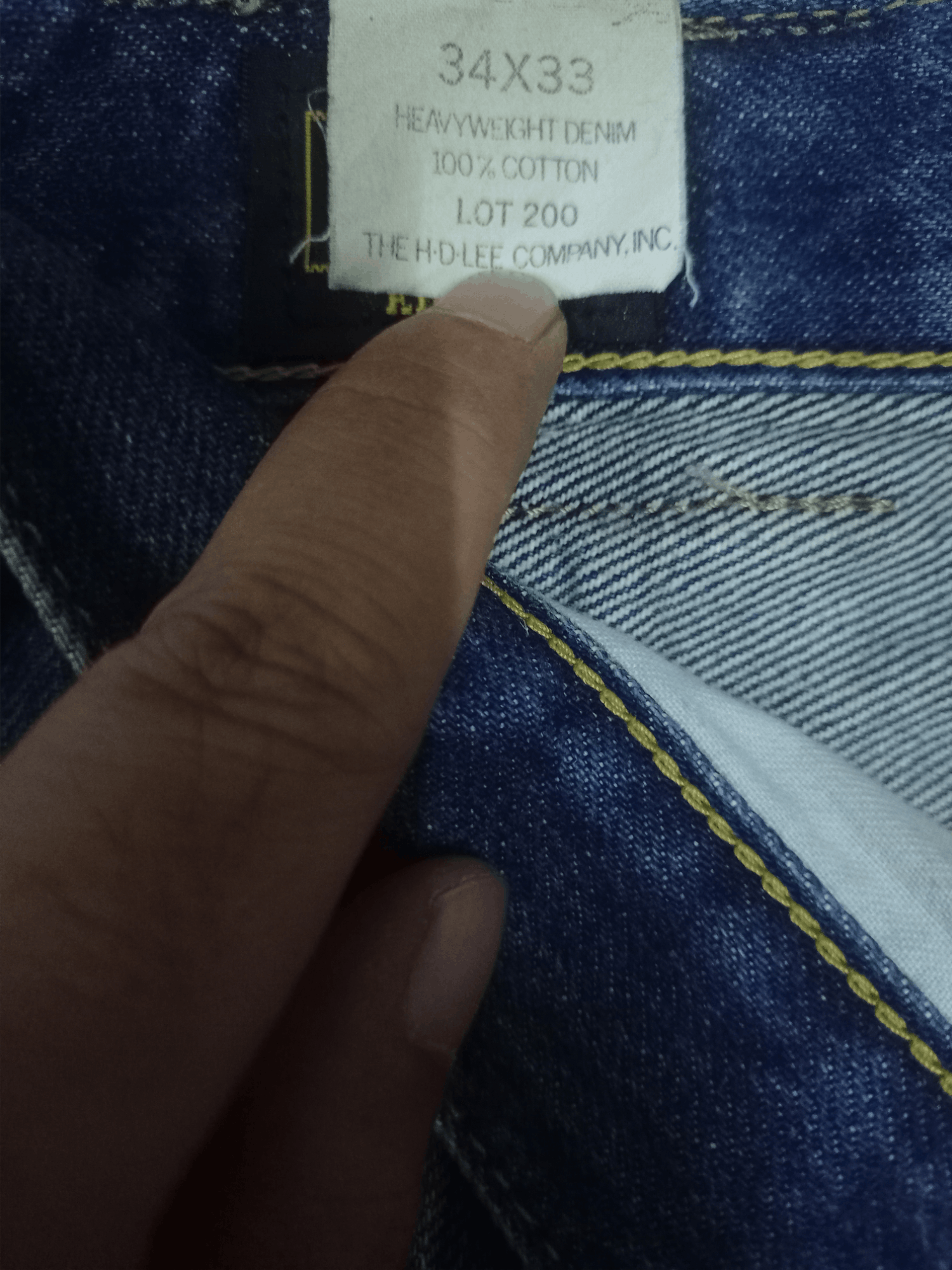 Edwin × Lee Vintage Japanese Lee x Edwin Mud Wash Distressed Baggy Jeans Size US 32 / EU 48 - 14 Thumbnail