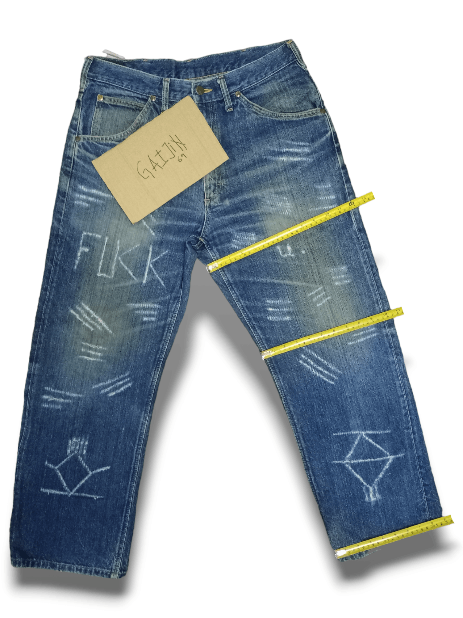 Edwin × Lee Vintage Japanese Lee x Edwin Mud Wash Distressed Baggy Jeans Size US 32 / EU 48 - 13 Thumbnail
