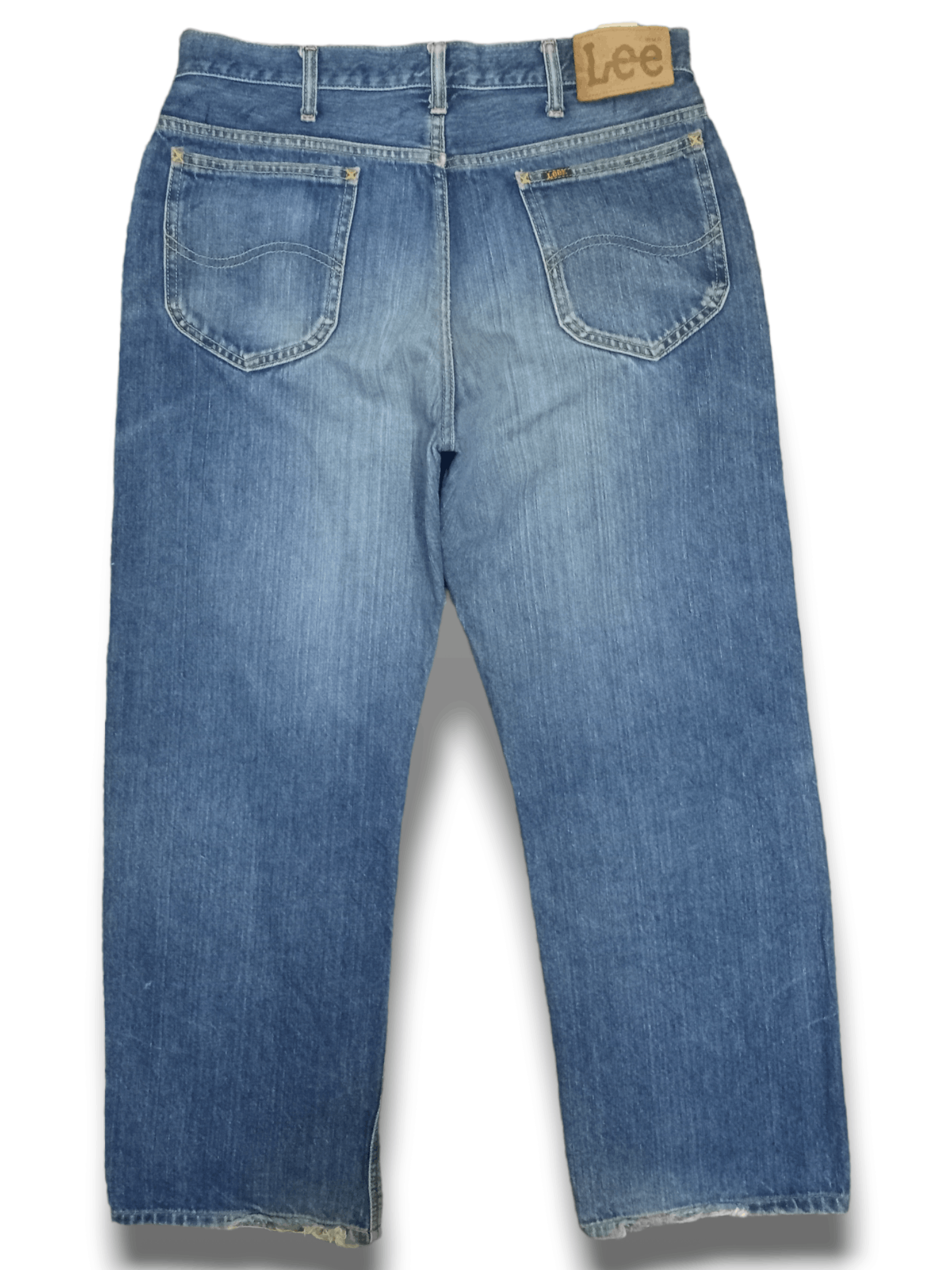 Edwin × Lee Vintage Japanese Lee x Edwin Mud Wash Distressed Baggy Jeans Size US 32 / EU 48 - 2 Thumbnail