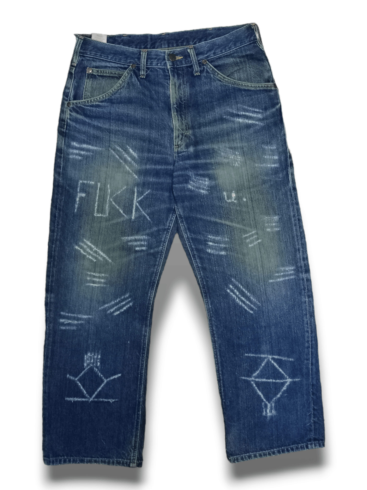 Edwin × Lee Vintage Japanese Lee x Edwin Mud Wash Distressed Baggy Jeans Size US 32 / EU 48 - 1 Thumbnail