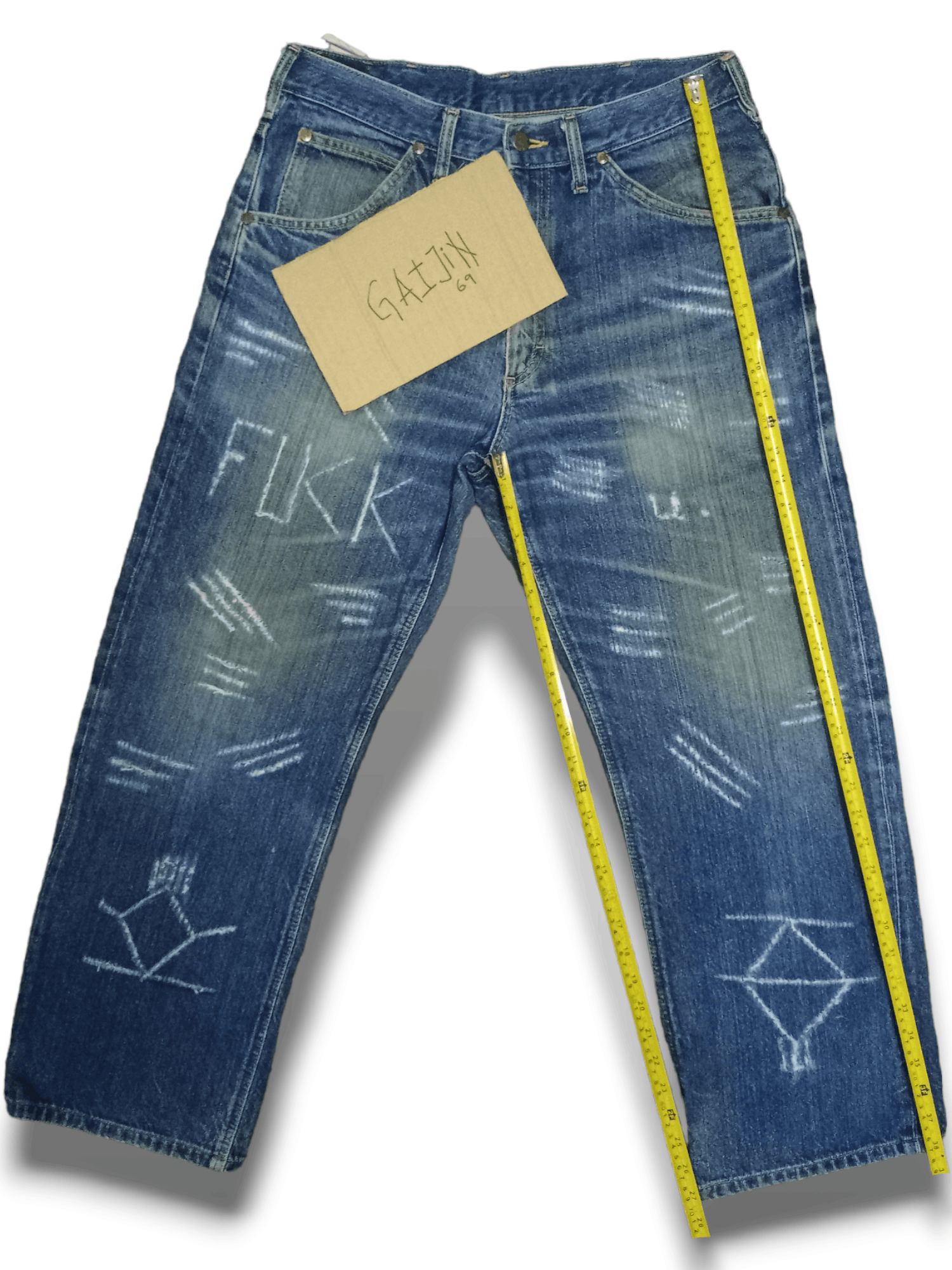 Edwin × Lee Vintage Japanese Lee x Edwin Mud Wash Distressed Baggy Jeans Size US 32 / EU 48 - 12 Thumbnail