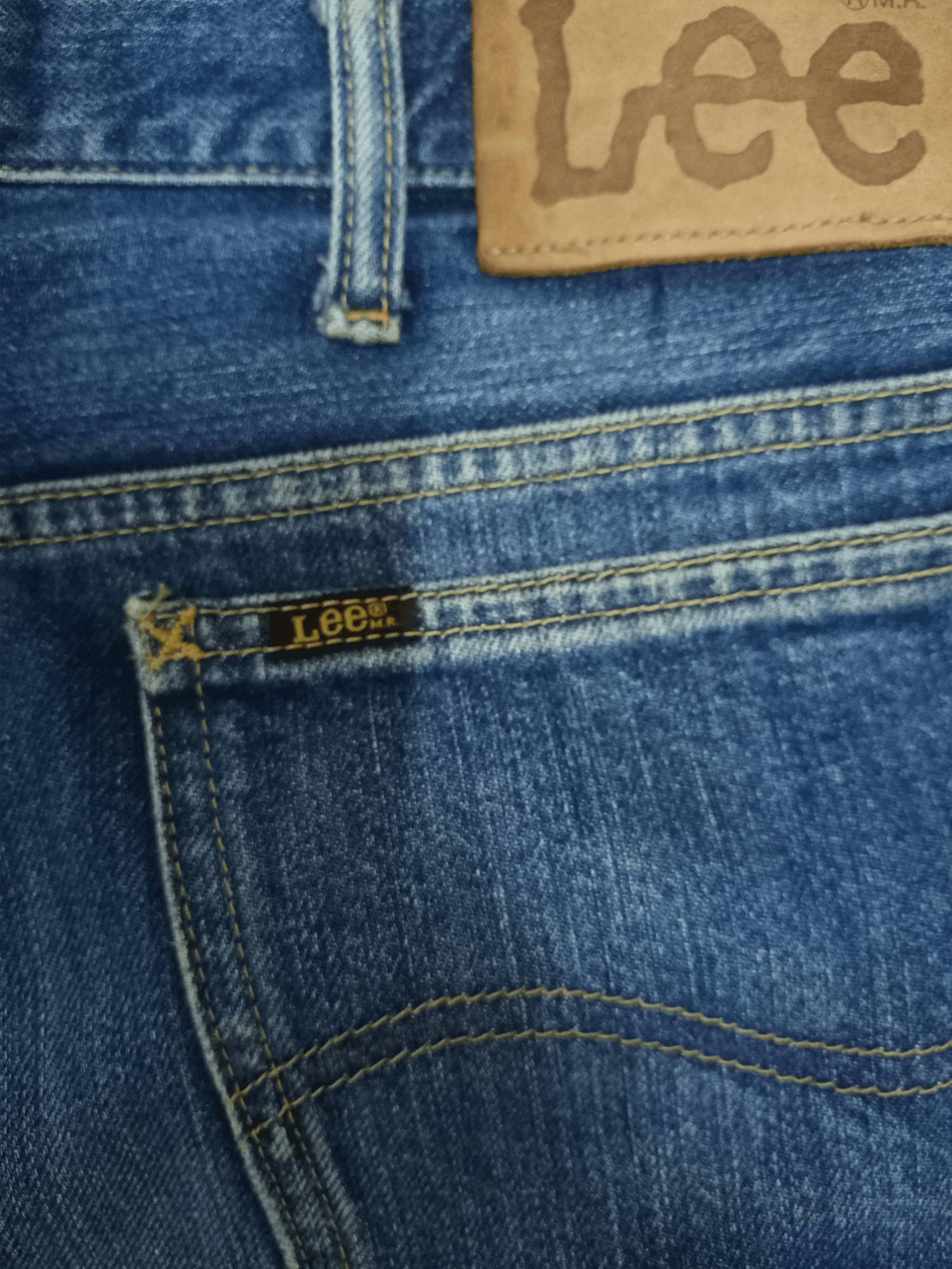 Edwin × Lee Vintage Japanese Lee x Edwin Mud Wash Distressed Baggy Jeans Size US 32 / EU 48 - 10 Thumbnail