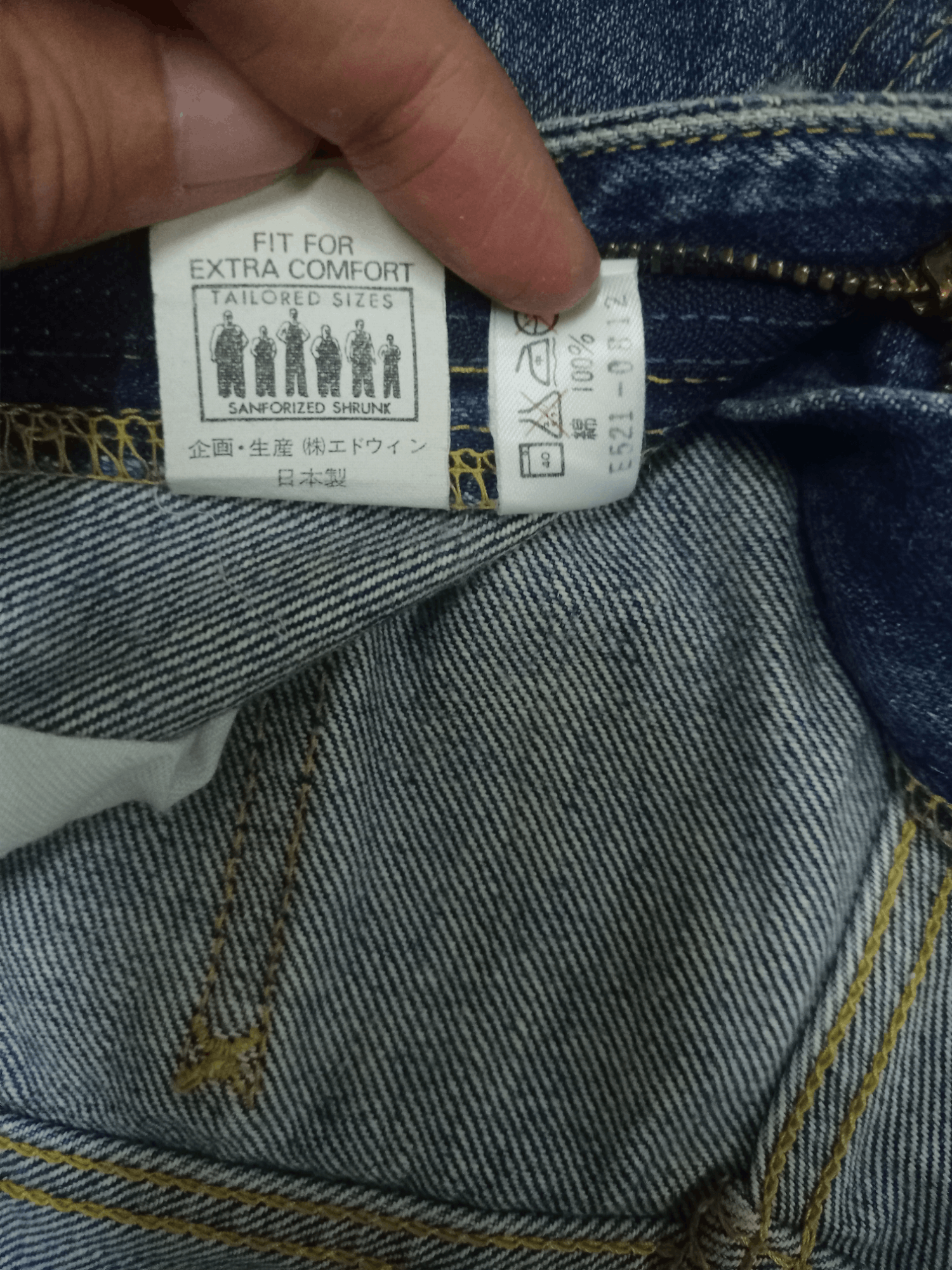 Edwin × Lee Vintage Japanese Lee x Edwin Mud Wash Distressed Baggy Jeans Size US 32 / EU 48 - 16 Thumbnail