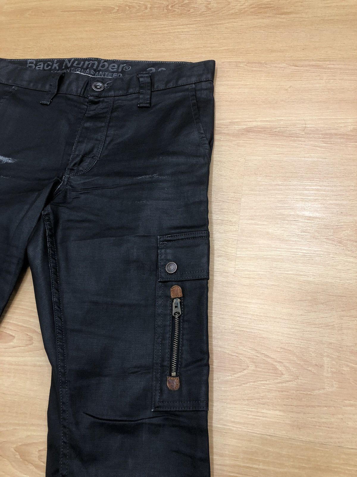 Japanese Brand Back Number Wax Coated cargo pants tactical garment Size US 31 - 5 Thumbnail