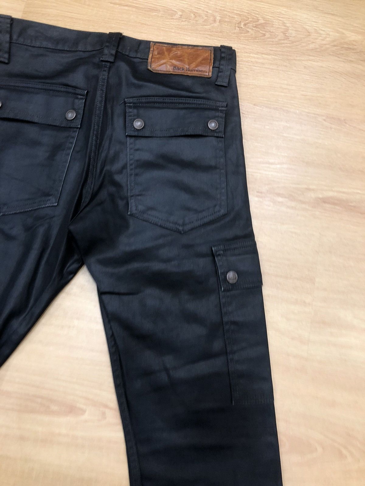 Japanese Brand Back Number Wax Coated cargo pants tactical garment Size US 31 - 9 Thumbnail
