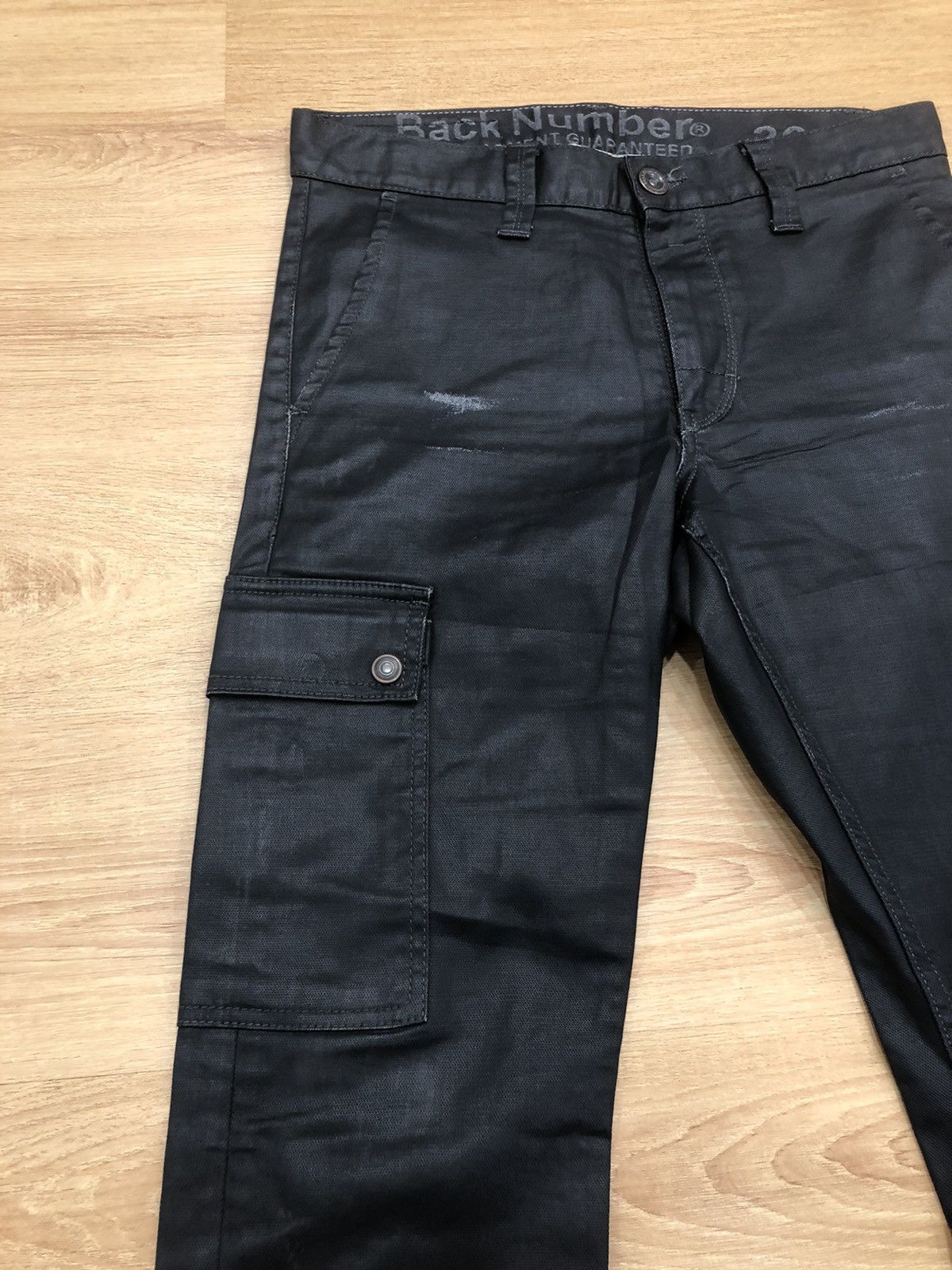 Japanese Brand Back Number Wax Coated cargo pants tactical garment Size US 31 - 4 Thumbnail