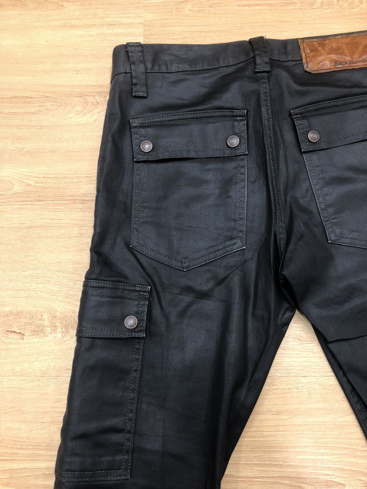 Japanese Brand Back Number Wax Coated cargo pants tactical garment Size US 31 - 8 Thumbnail