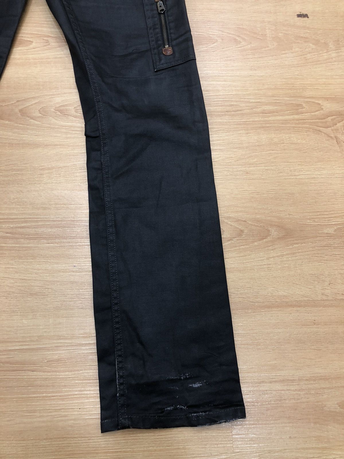 Japanese Brand Back Number Wax Coated cargo pants tactical garment Size US 31 - 7 Thumbnail