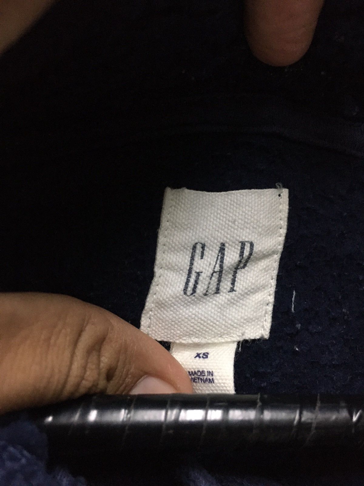 Gap × Vintage Vintage Gap Embroidery Big Logo Fleece Hoddie Size US S / EU 44-46 / 1 - 6 Thumbnail