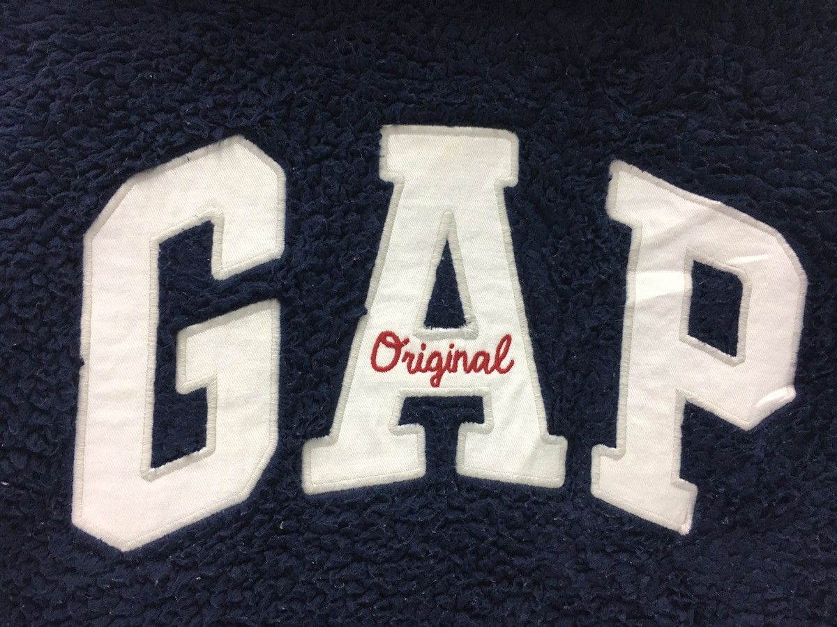 Gap × Vintage Vintage Gap Embroidery Big Logo Fleece Hoddie Size US S / EU 44-46 / 1 - 3 Thumbnail