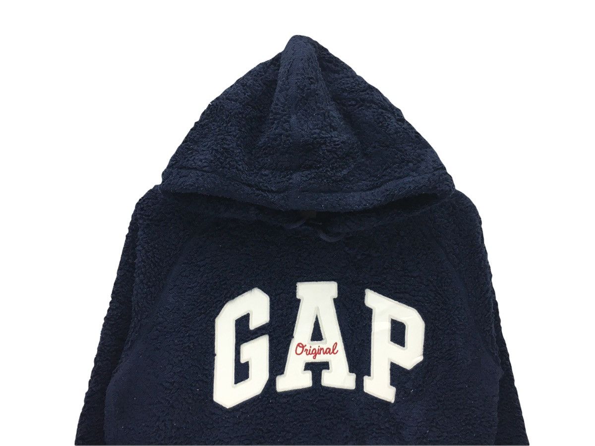 Gap × Vintage Vintage Gap Embroidery Big Logo Fleece Hoddie Size US S / EU 44-46 / 1 - 2 Thumbnail