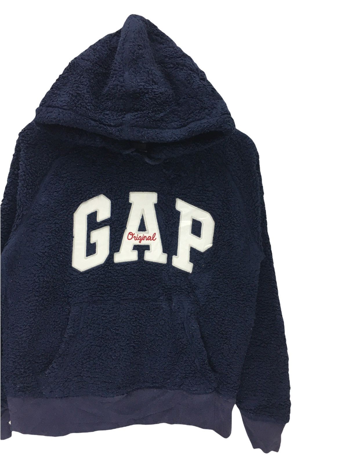 Gap × Vintage Vintage Gap Embroidery Big Logo Fleece Hoddie Size US S / EU 44-46 / 1 - 4 Thumbnail