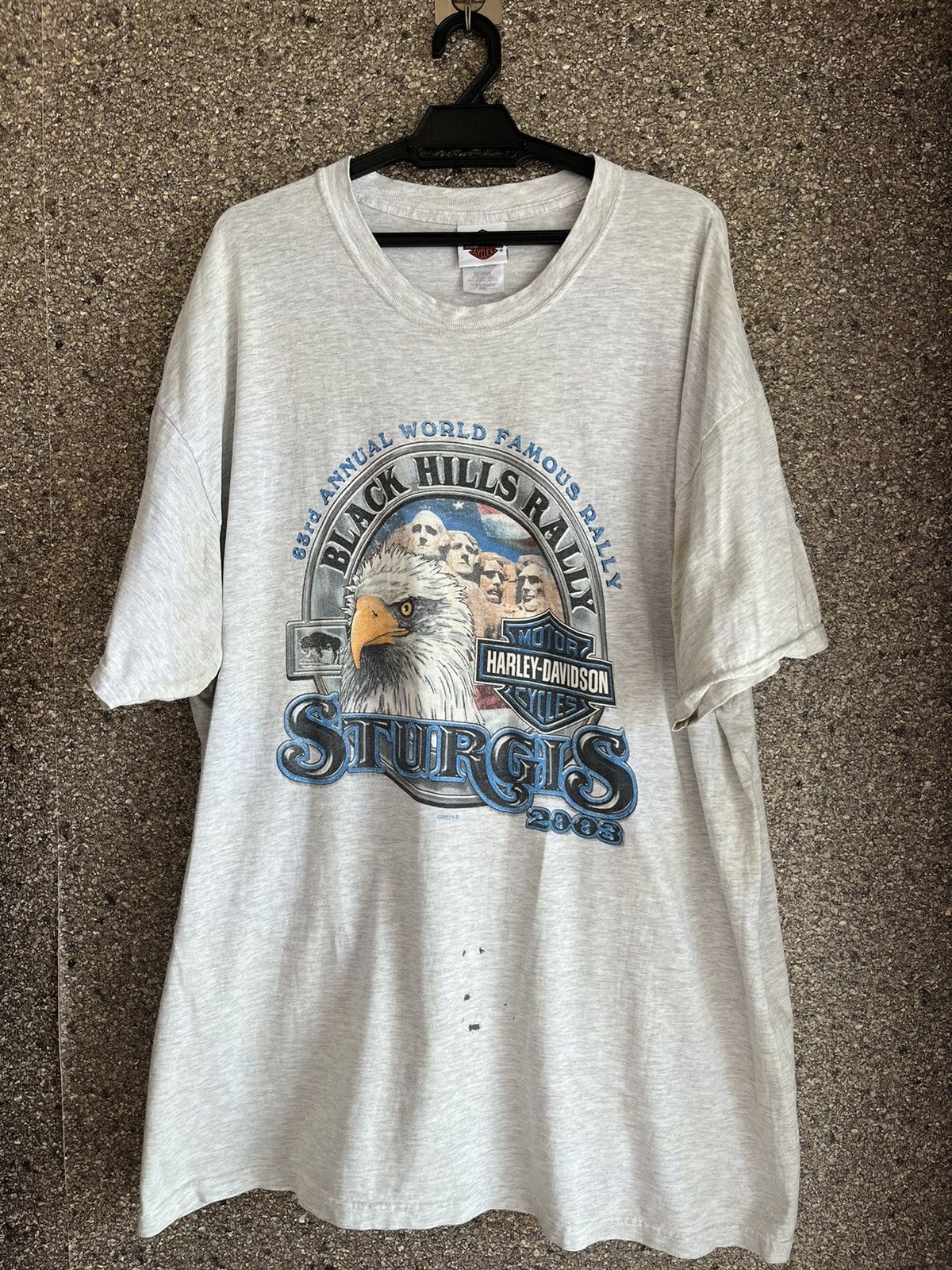 image of Vintage Harley Davidson Ft61 in Grey, Men's (Size 2XL)