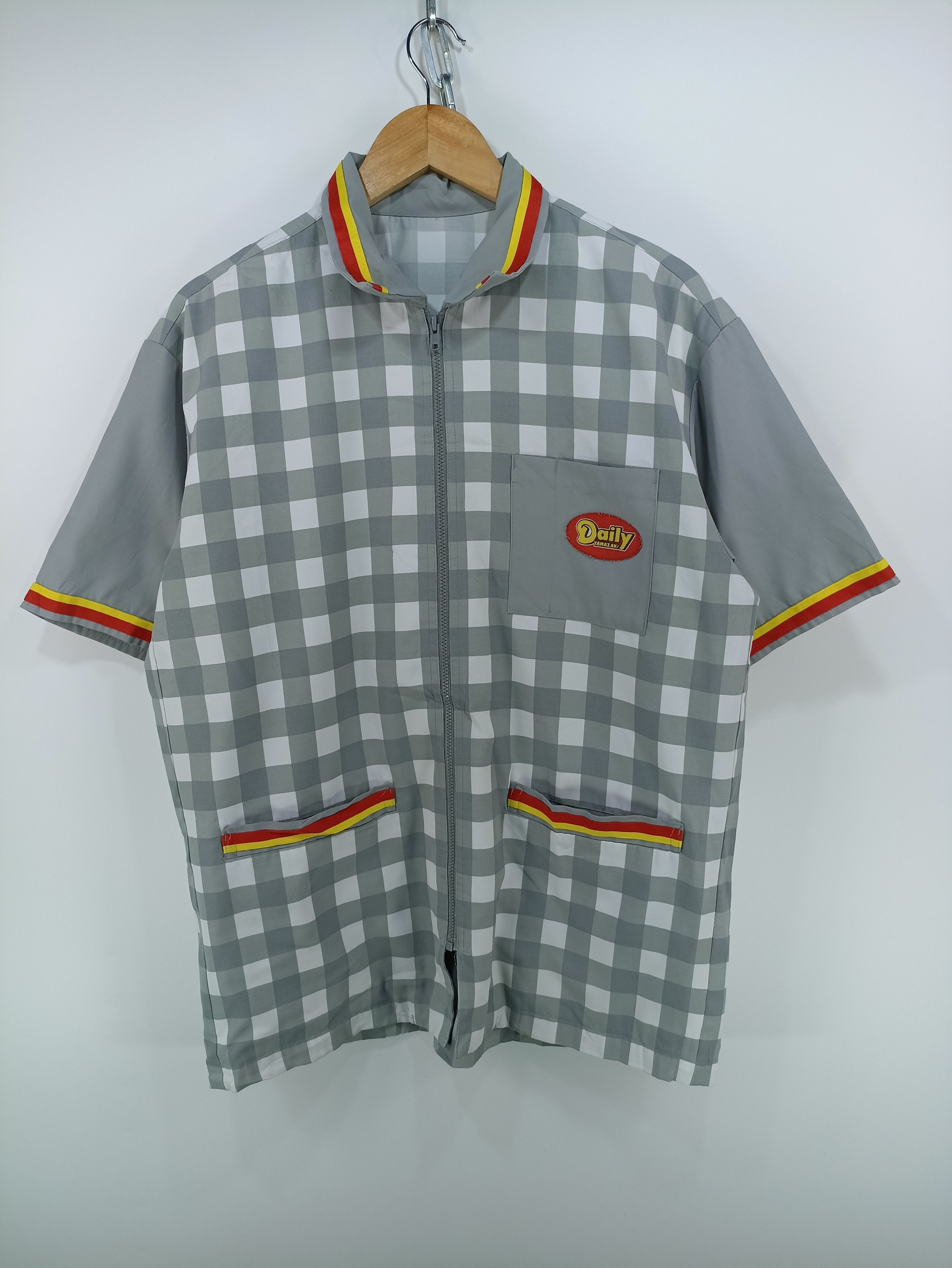 Japanese Brand × Vintage Vintage DAILY Yamazaki Work Shirt Jacket Size US M / EU 48-50 / 2 - 1 Thumbnail