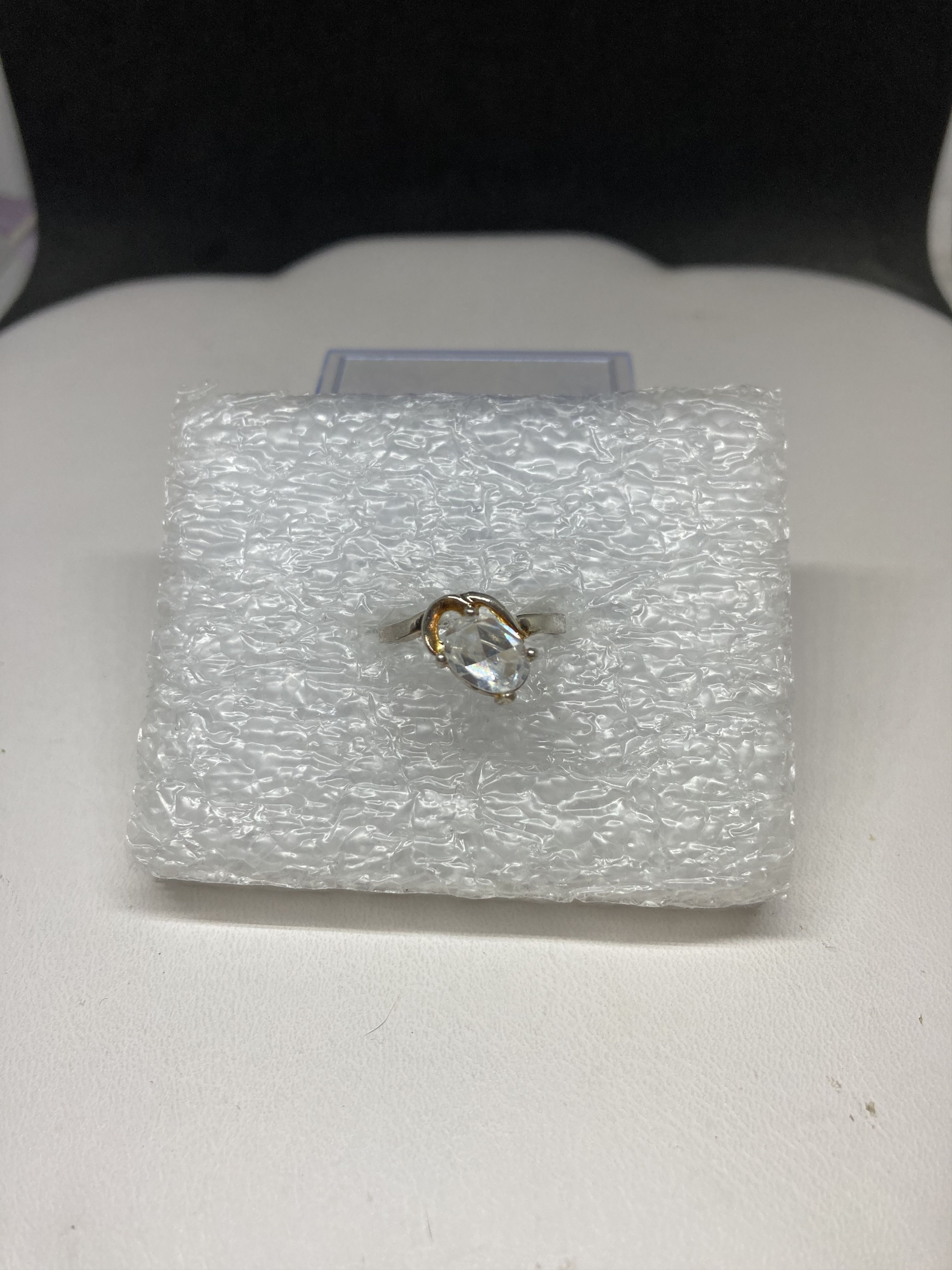 Jewelry Clear Cz Tibetan Silver ring - Size 5.25 Size ONE SIZE - 1 Thumbnail