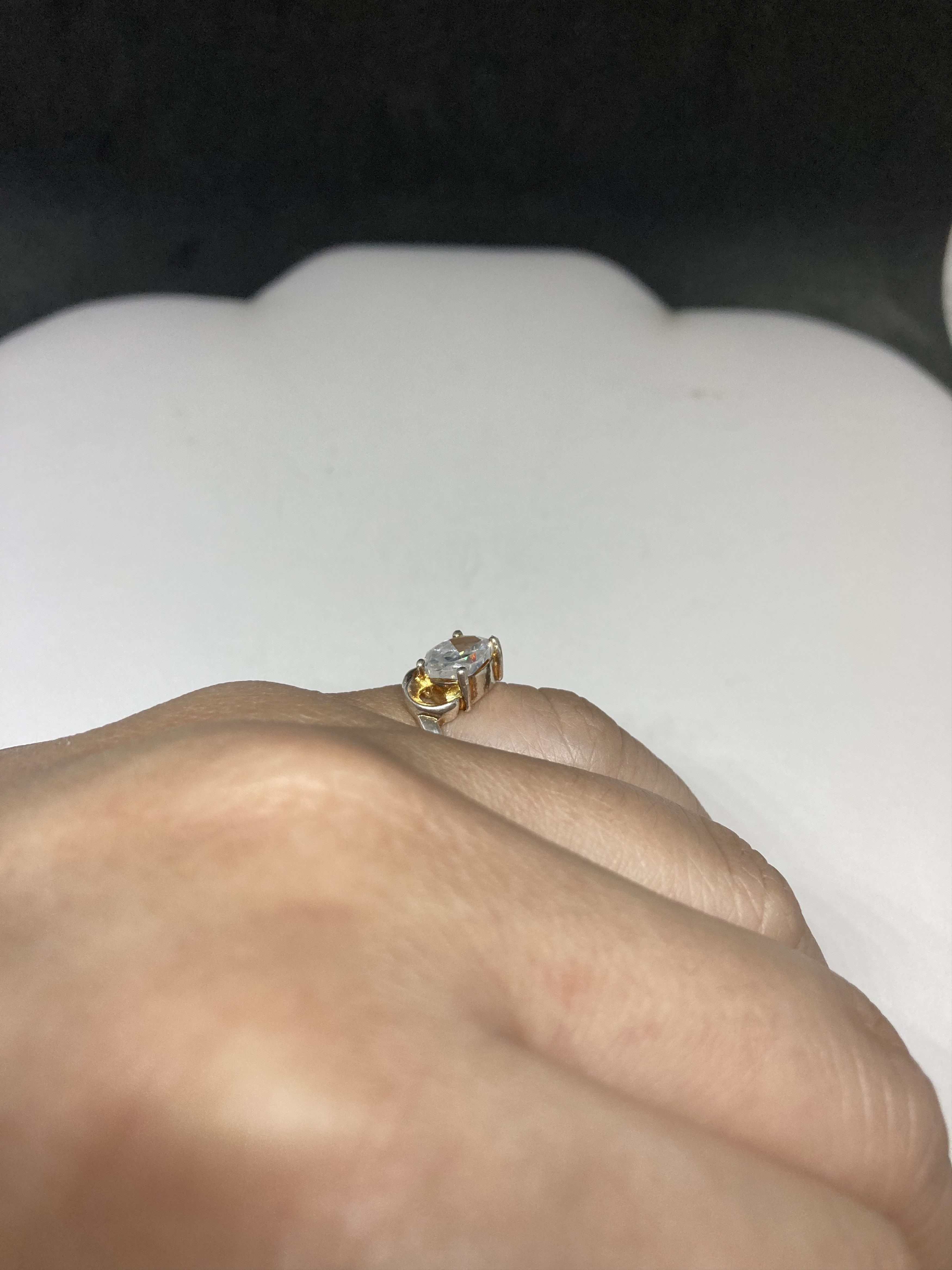 Jewelry Clear Cz Tibetan Silver ring - Size 5.25 Size ONE SIZE - 4 Thumbnail