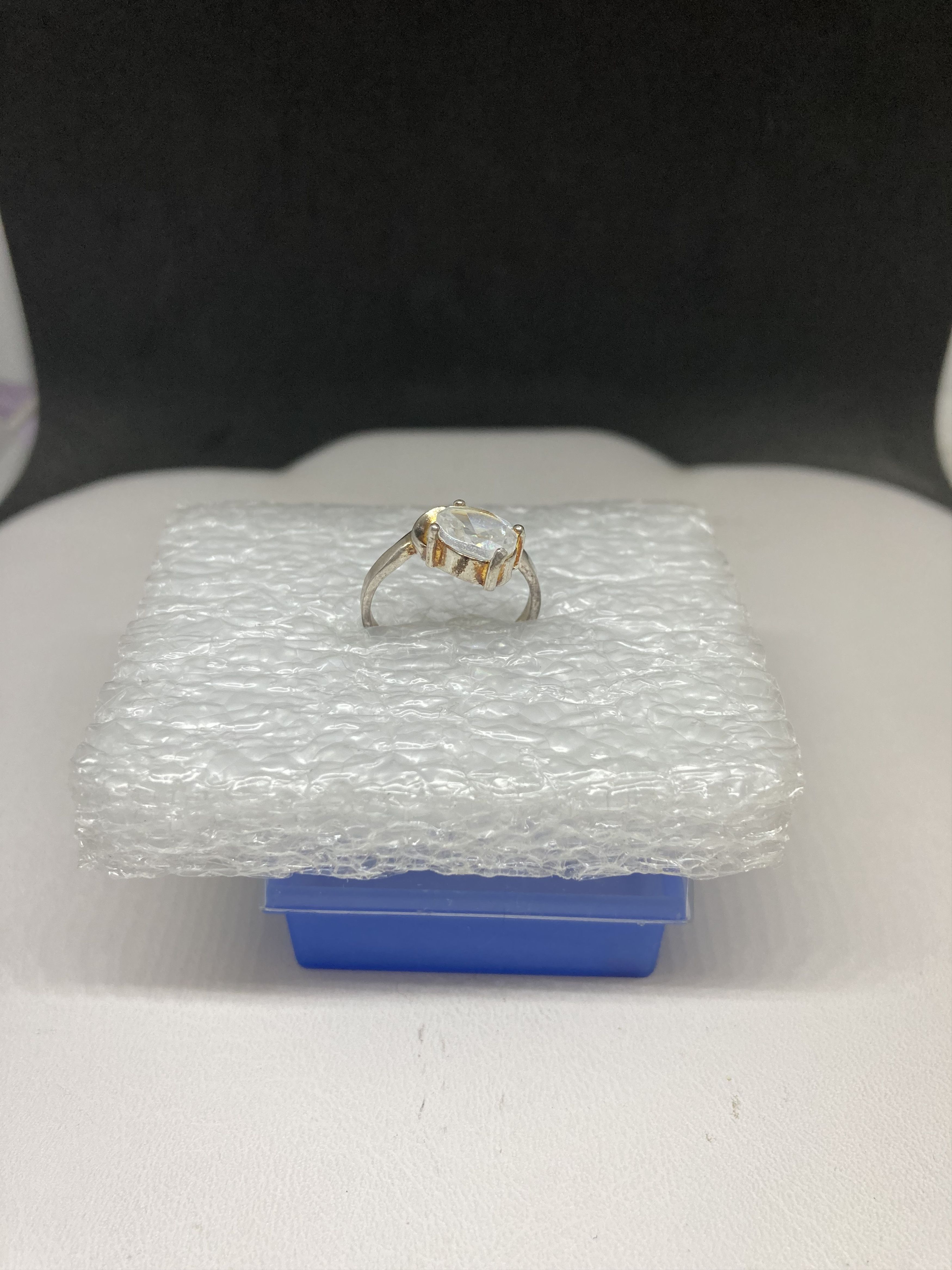 Jewelry Clear Cz Tibetan Silver ring - Size 5.25 Size ONE SIZE - 2 Thumbnail
