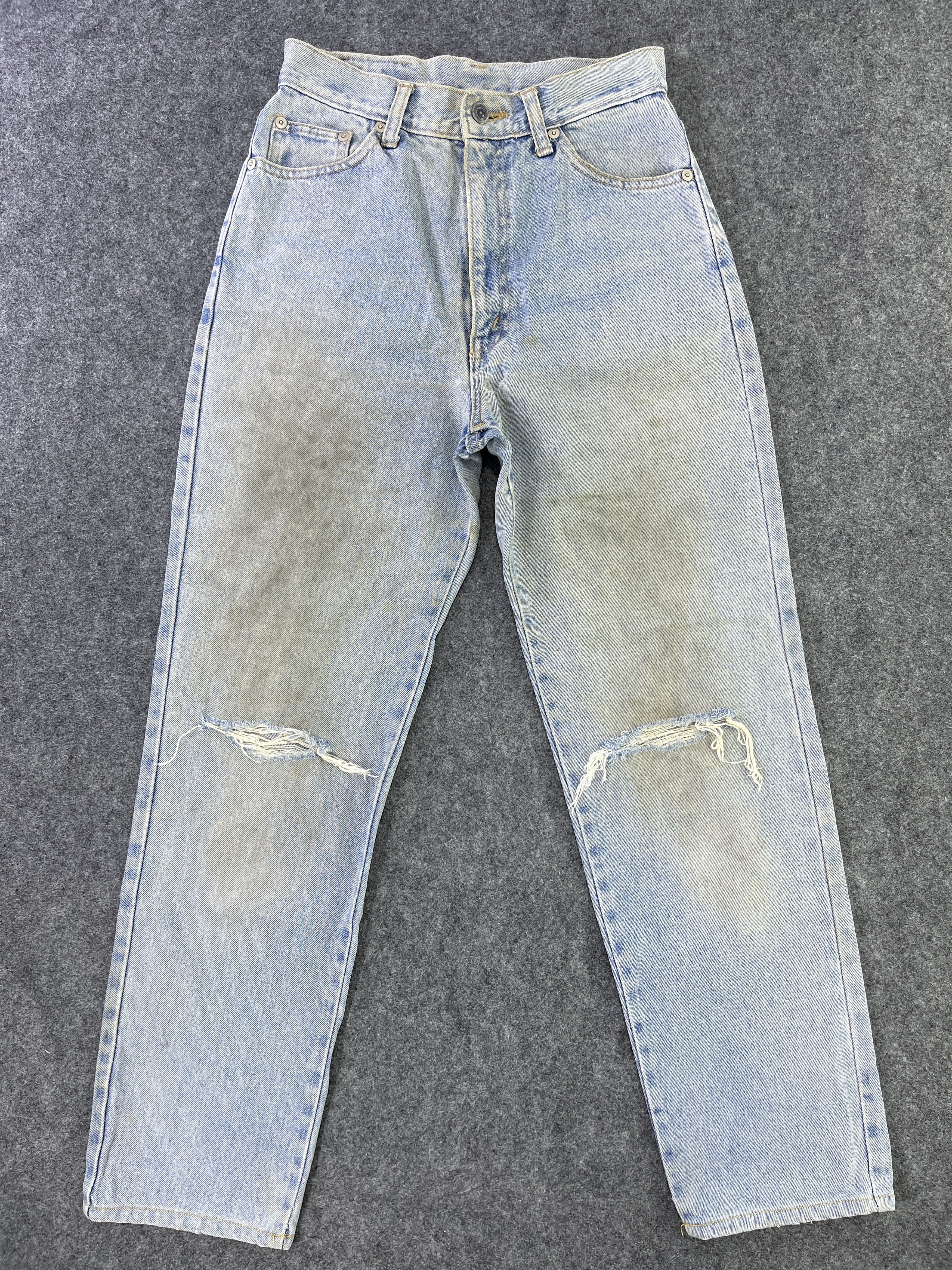 Japanese Brand × Vintage Japanese Brand High Waisted Distressed Jeans - J952 Size 27" / US 4 / IT 40 - 1 Thumbnail