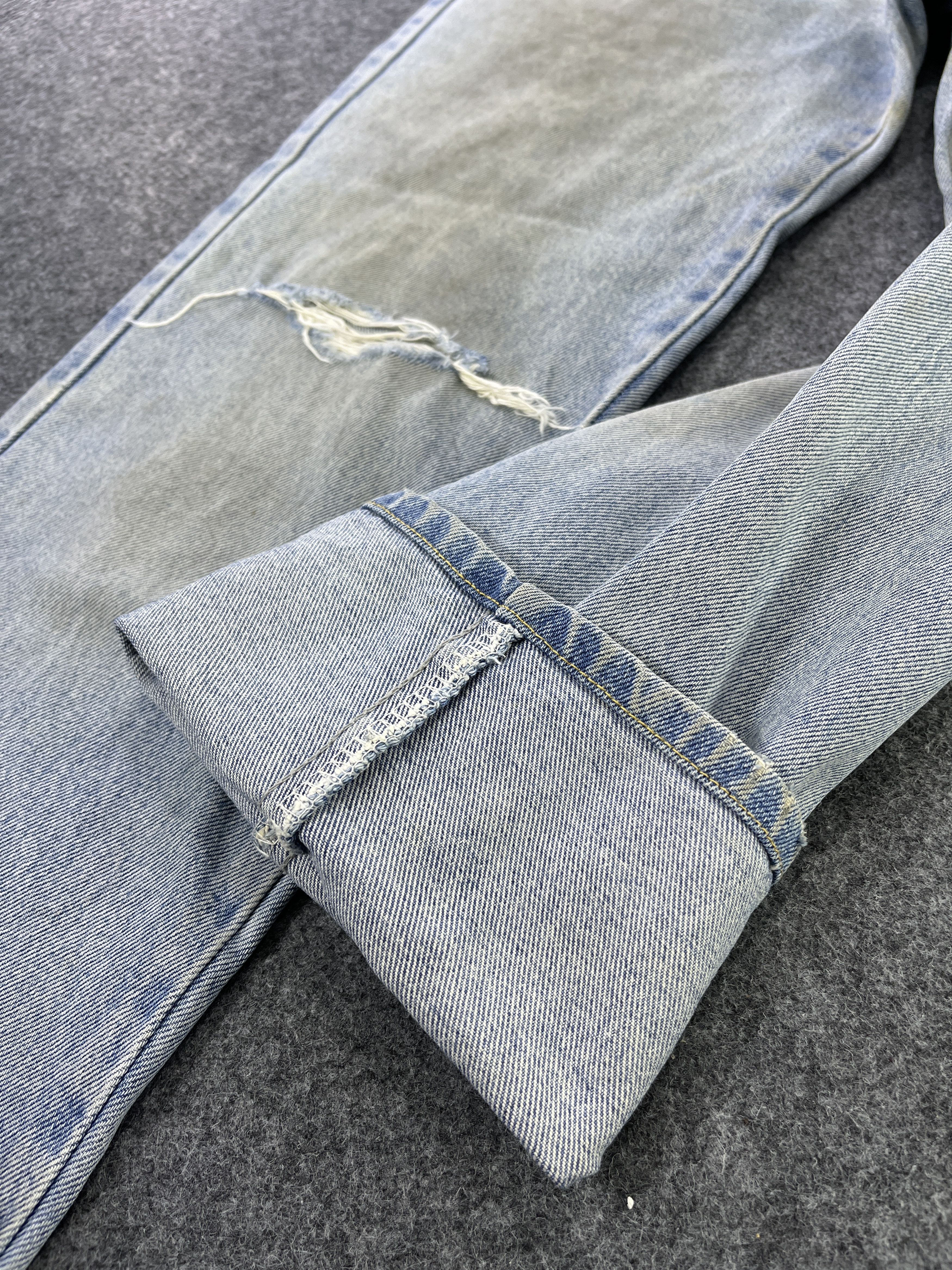 Japanese Brand × Vintage Japanese Brand High Waisted Distressed Jeans - J952 Size 27" / US 4 / IT 40 - 8 Thumbnail