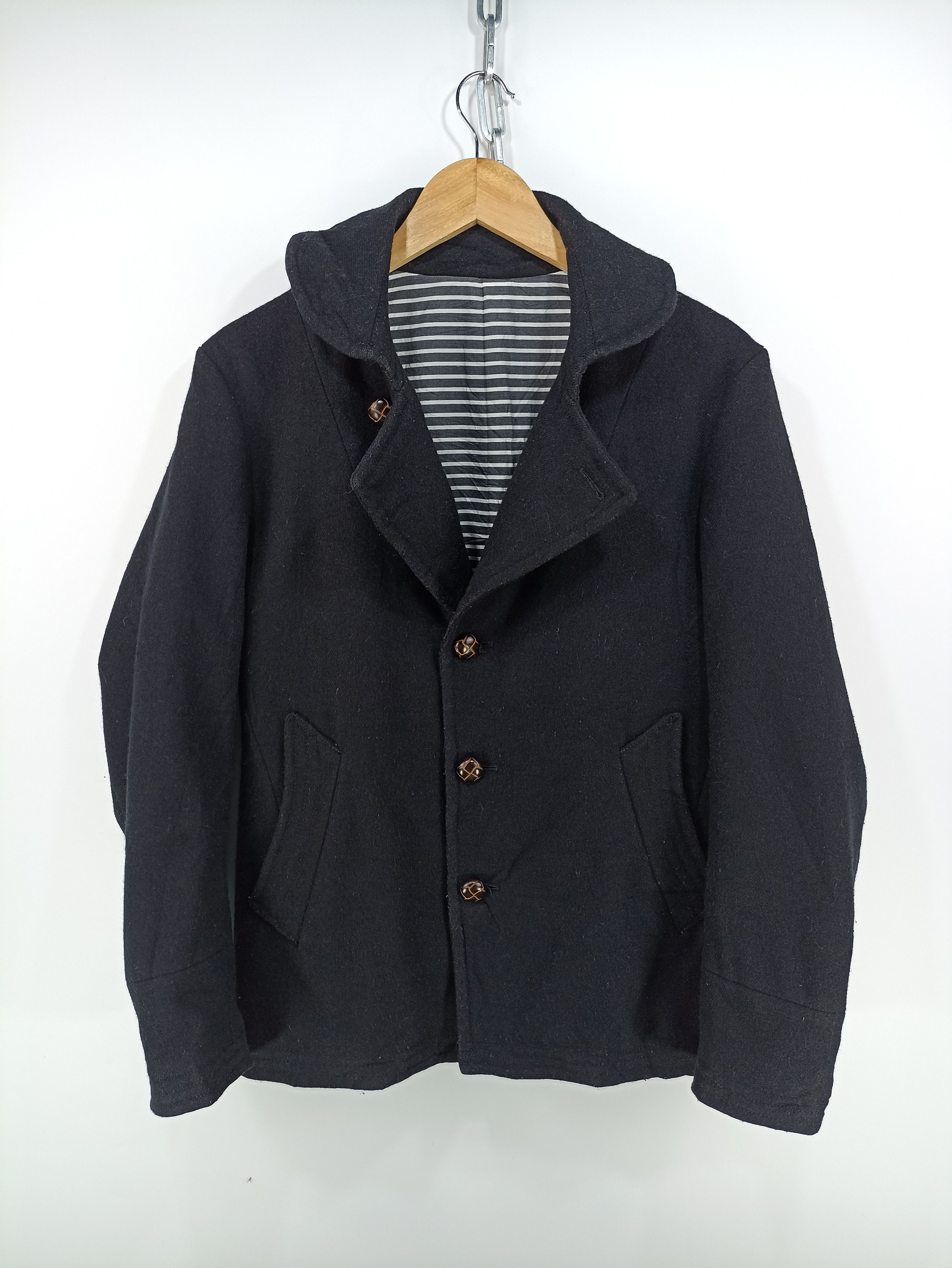 Japanese Brand × Takeo Kikuchi × Vintage Vintage Takeo Kikuchi Wool Jacket Button Size US S / EU 44-46 / 1 - 1 Thumbnail