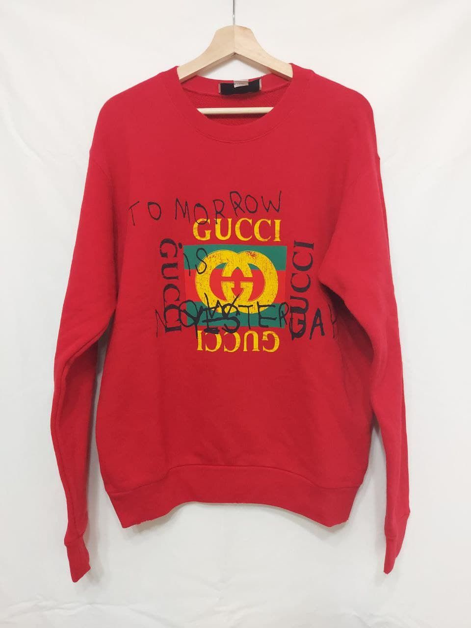 image of Gucci Coco Capitan Sweatshirt in Red, Men's (Size Small)