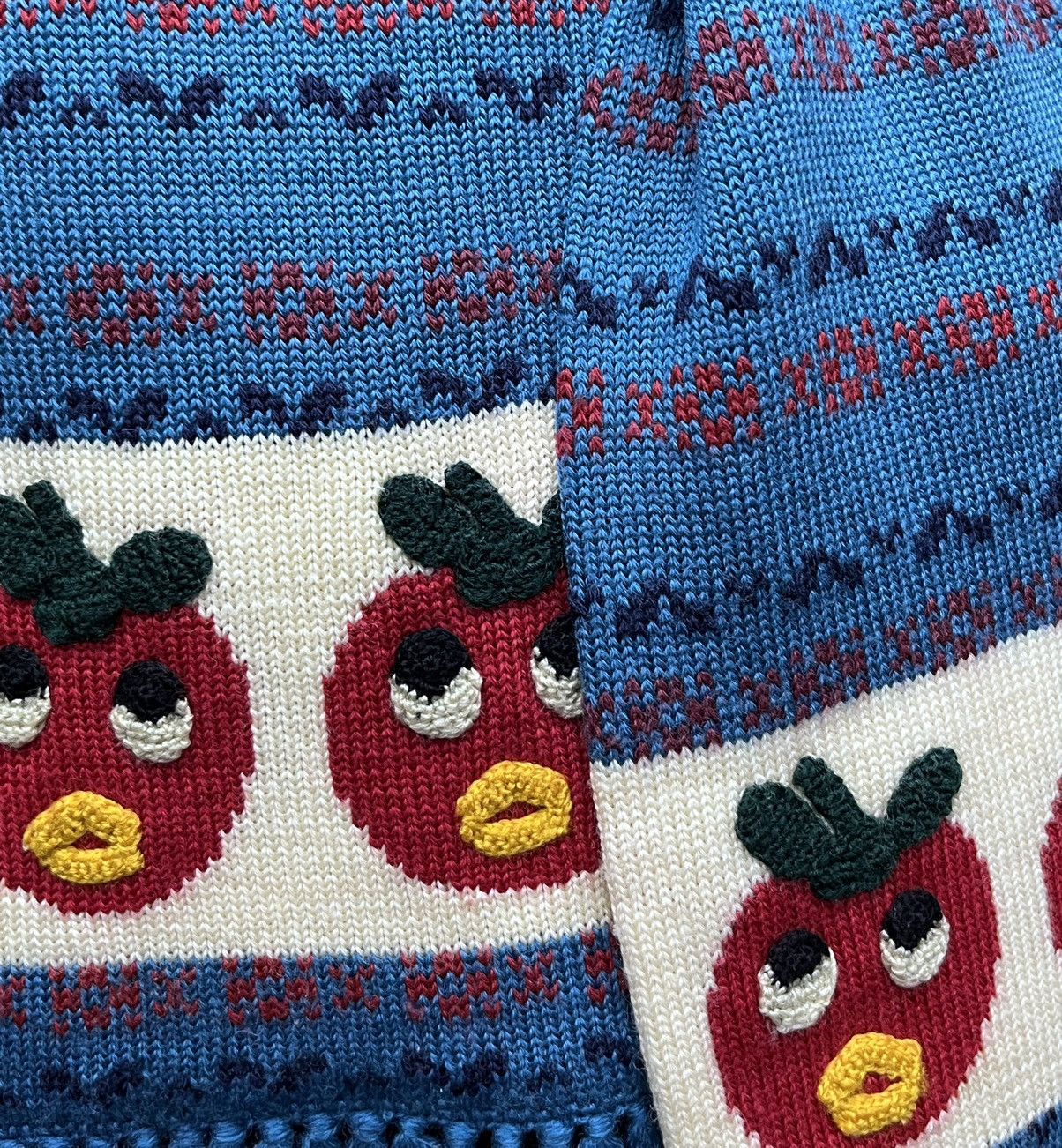 Hysteric Glamour × Vintage 🔥FYE 90’s HYSTERIC GLAMOUR Iconic TOMATO BIRD Muffler Scarf Size ONE SIZE - 8 Thumbnail