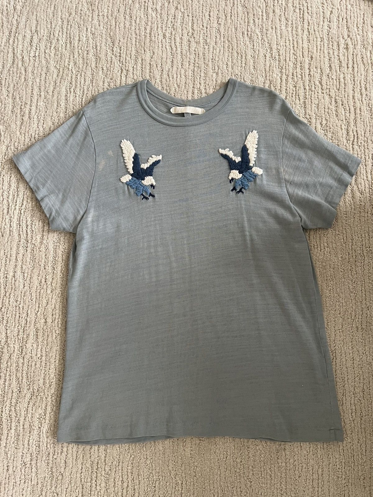 Off-White Off White Eagle Embroidered Knit Tee Shirt SS16 Size US S / EU 44-46 / 1 - 1 Thumbnail