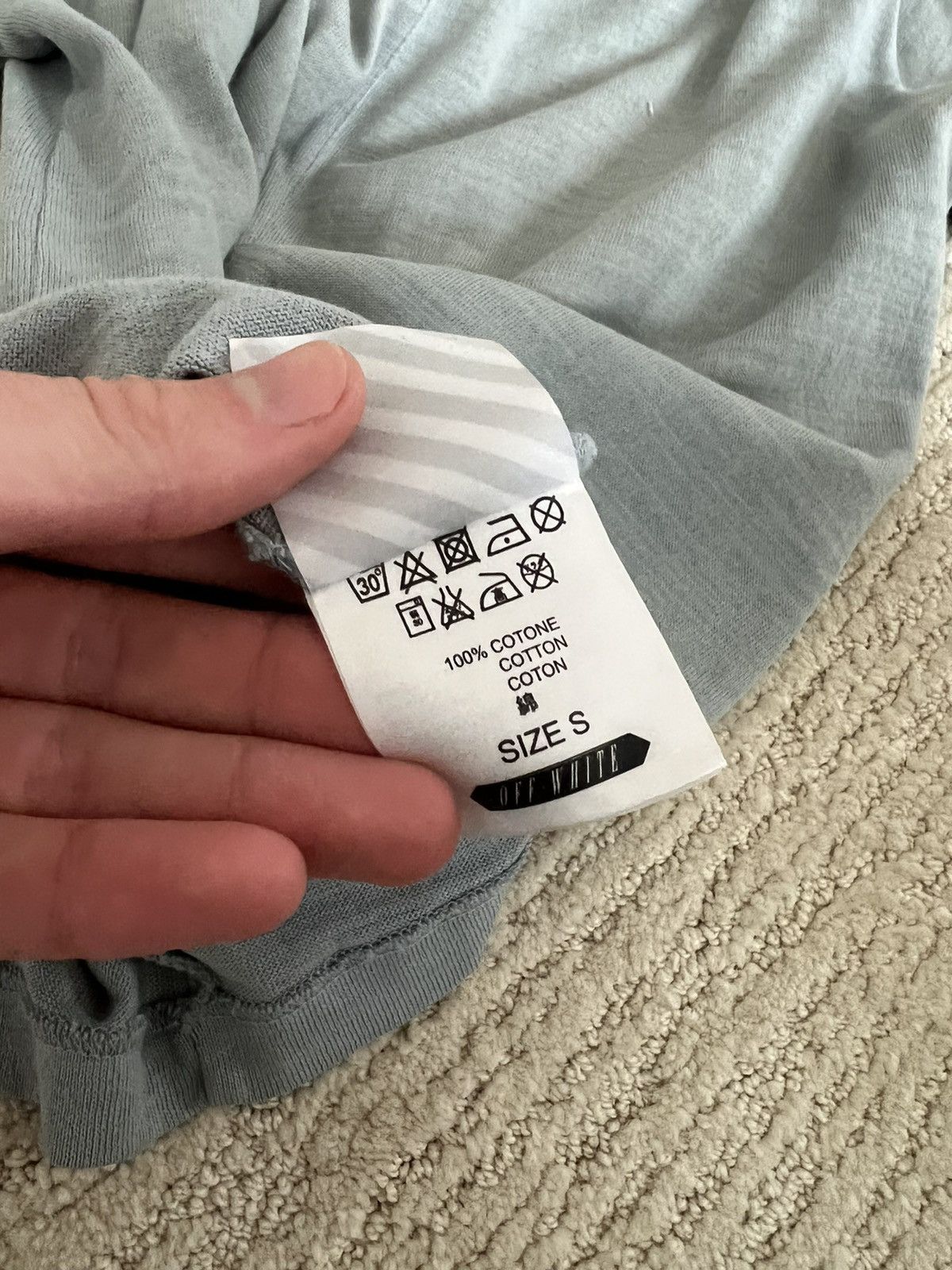 Off-White Off White Eagle Embroidered Knit Tee Shirt SS16 Size US S / EU 44-46 / 1 - 10 Thumbnail