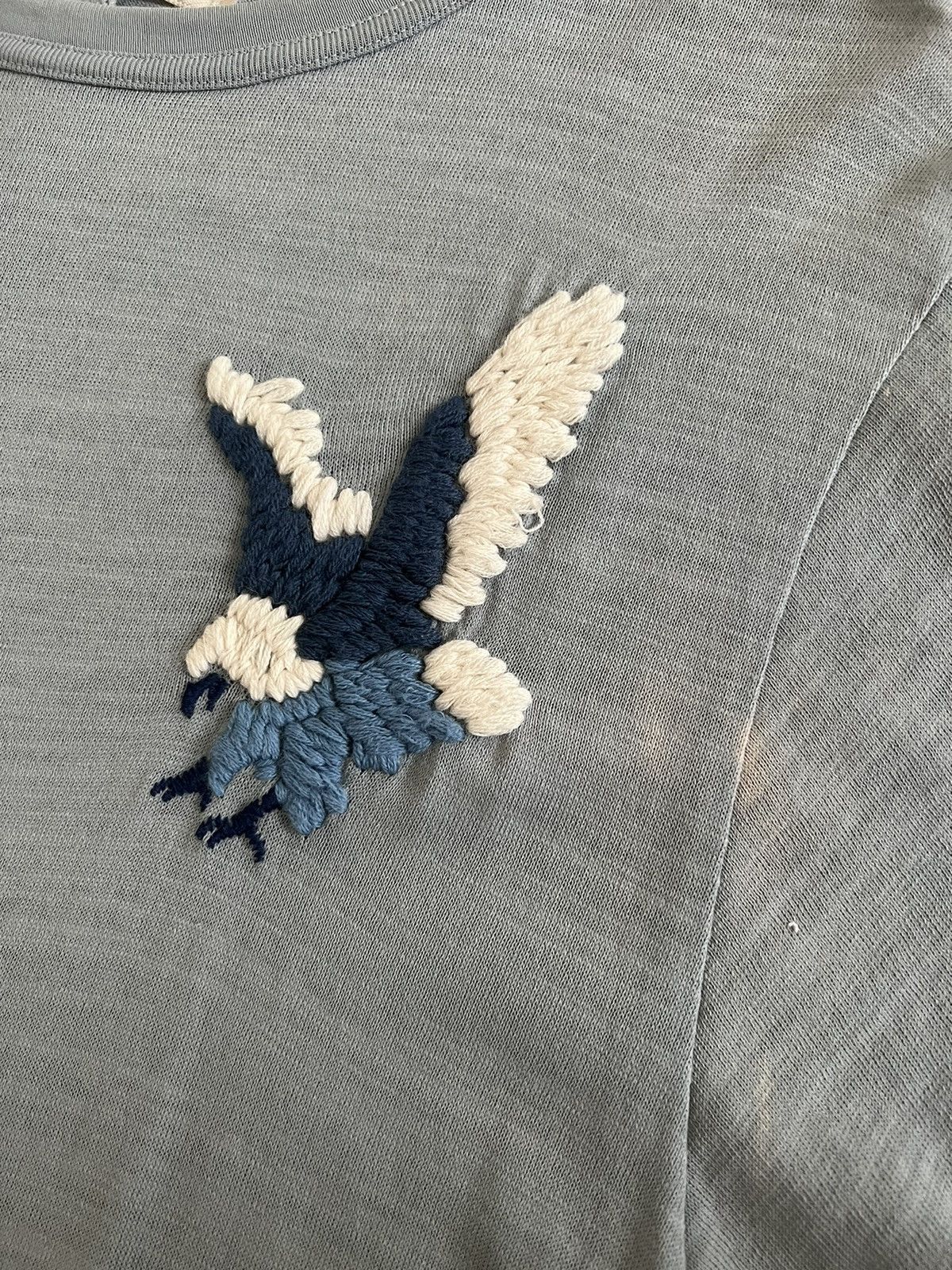 Off-White Off White Eagle Embroidered Knit Tee Shirt SS16 Size US S / EU 44-46 / 1 - 4 Thumbnail