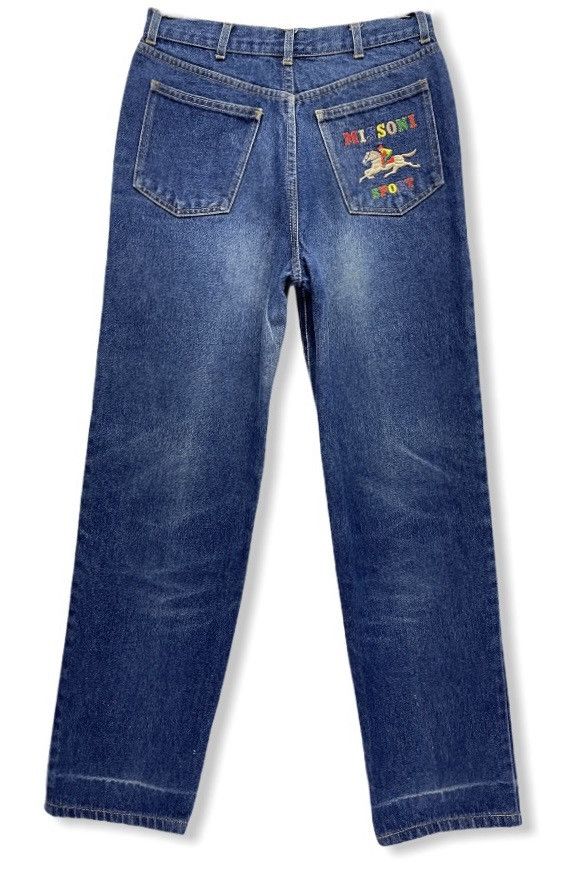 Missoni DOPE! Vtg Beautiful Multicolour Embroidery High Waist Denim Size US 27 - 2 Thumbnail