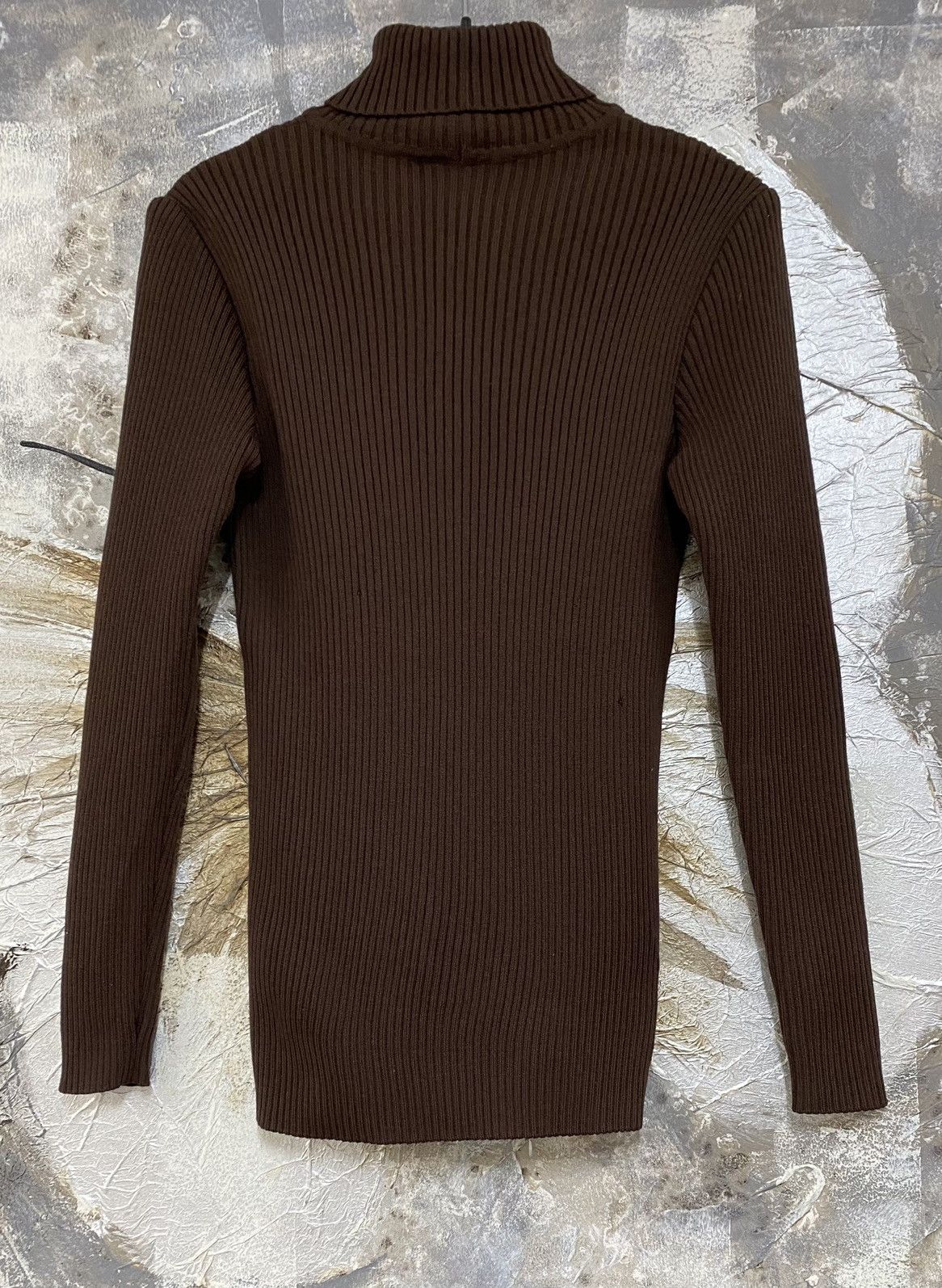 Celine Vintage 90s Celine Turtleneck Knitwear Sweater Size M / US 6-8 / IT 42-44 - 7 Thumbnail