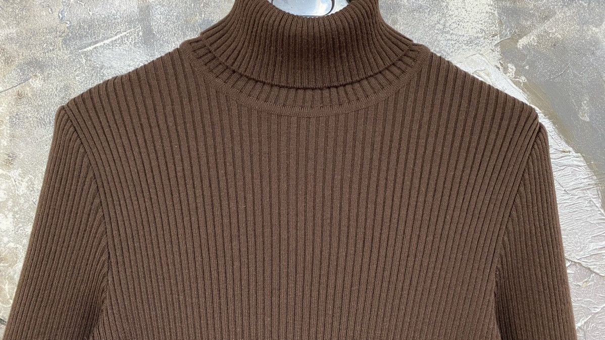 Celine Vintage 90s Celine Turtleneck Knitwear Sweater Size M / US 6-8 / IT 42-44 - 4 Thumbnail