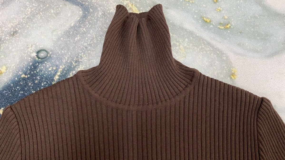 Celine Vintage 90s Celine Turtleneck Knitwear Sweater Size M / US 6-8 / IT 42-44 - 10 Thumbnail