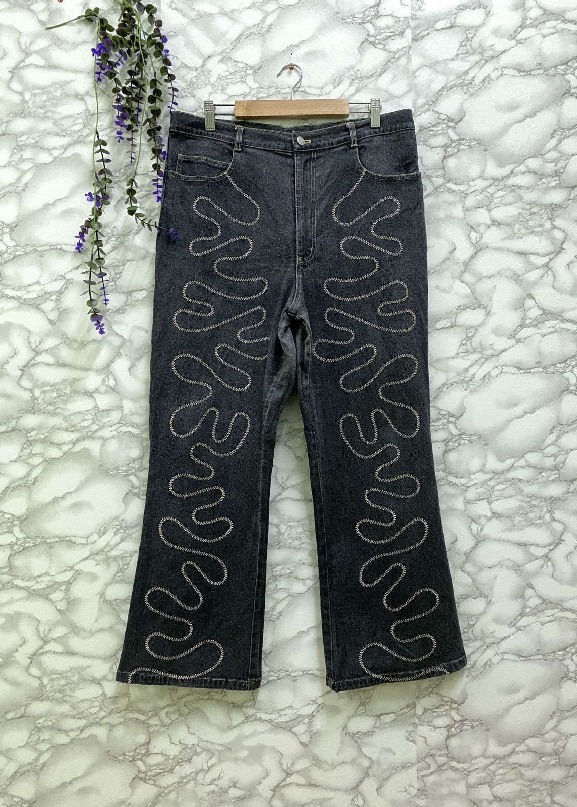 If Six Was Nine Oranges 🍊 Juice Rare Design Strech Pants Size US 32 / EU 48 - 1 Thumbnail