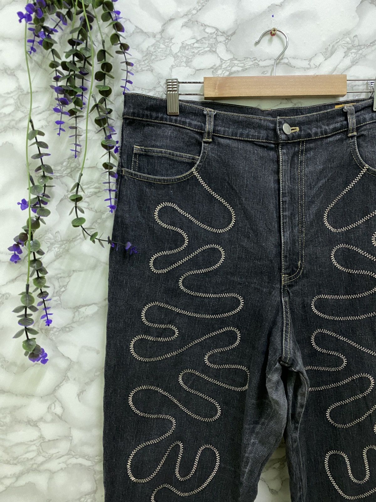 If Six Was Nine Oranges 🍊 Juice Rare Design Strech Pants Size US 32 / EU 48 - 4 Thumbnail
