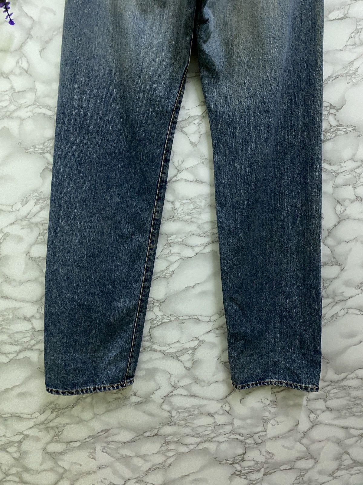Edwin × Japanese Brand × Vintage VINTAGE EDWIN SELVEDGE BLUE RUSTY DENIM JEANS Size US 29 - 12 Thumbnail