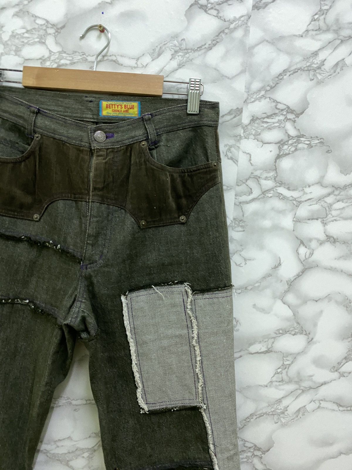 Japanese Brand Vintage BETTY'S BLUE PATCHWORKS Denim Pant Size US 27 - 5 Thumbnail