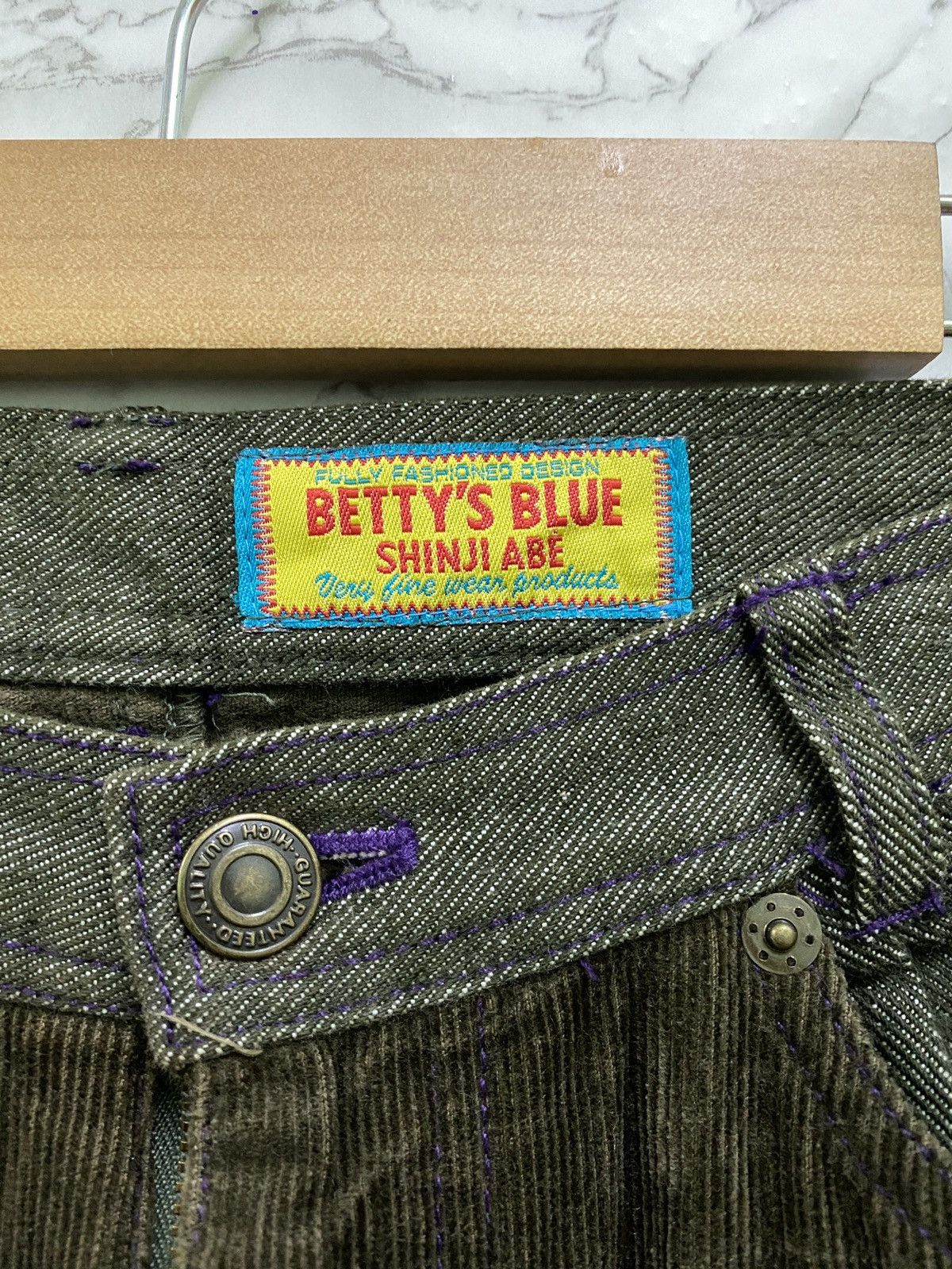 Japanese Brand Vintage BETTY'S BLUE PATCHWORKS Denim Pant Size US 27 - 7 Thumbnail